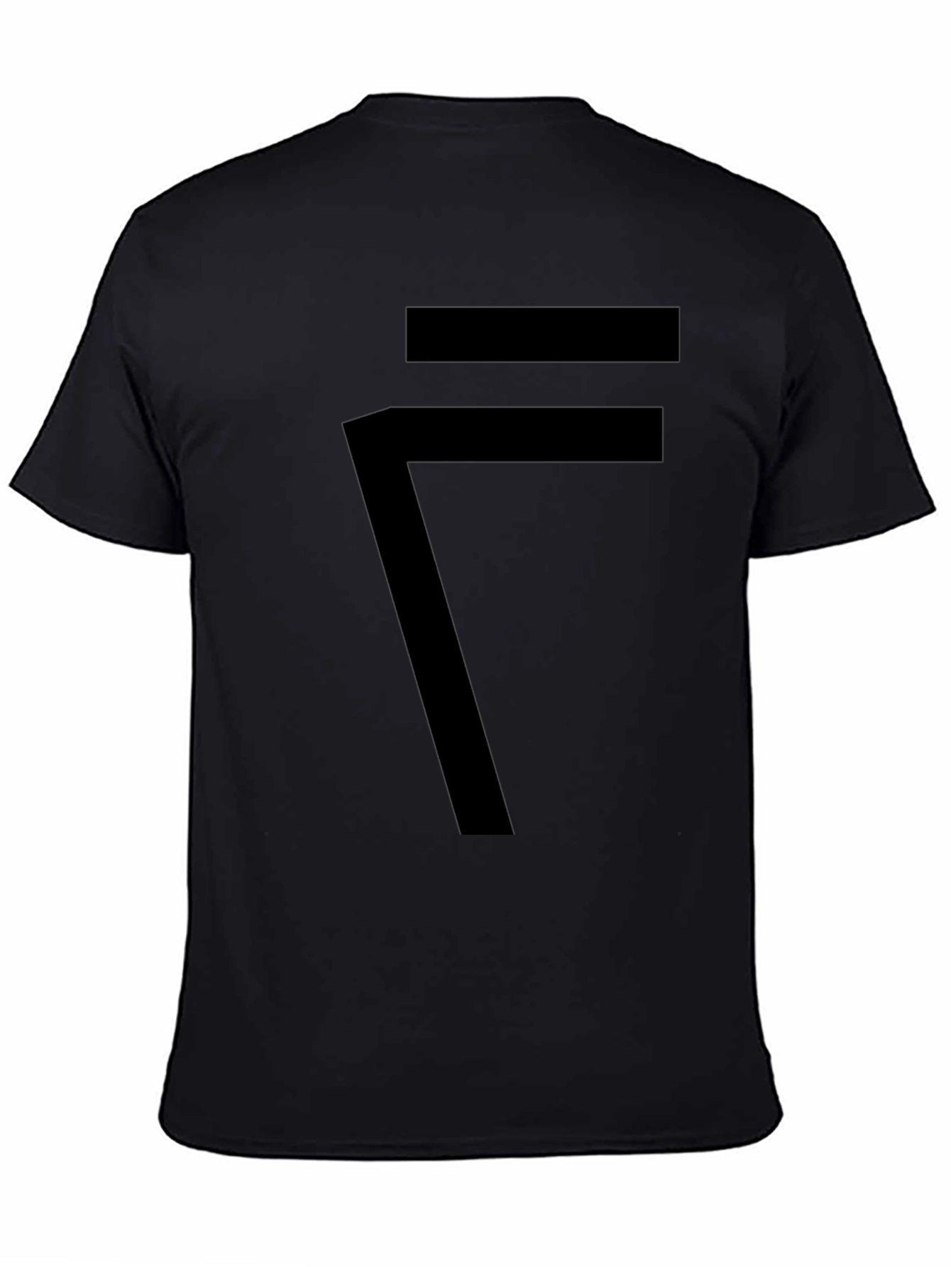 Black Modern Graphic Tee - Minimalist Design view 4
