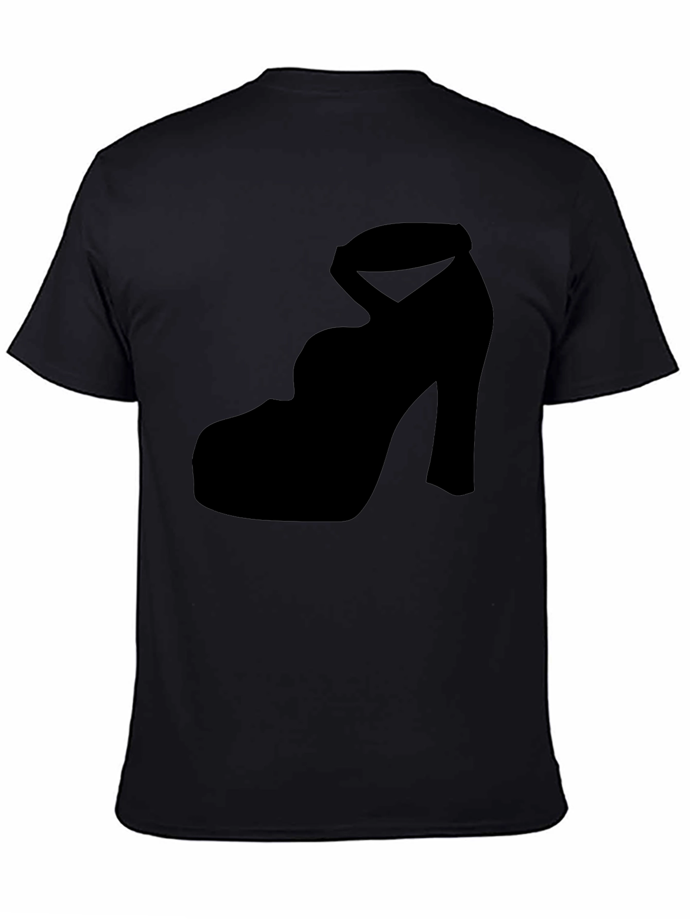 Black Heel Silhouette Tee - Stylish & Unique Design view 4