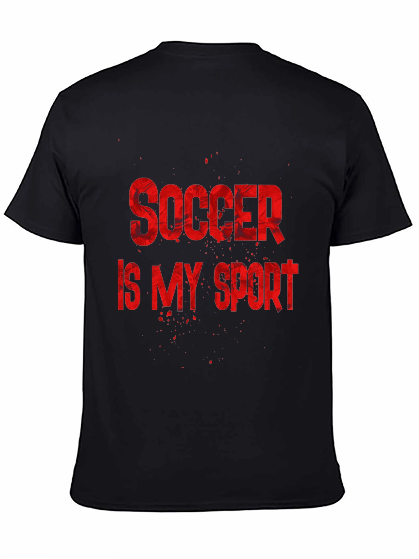 Black Soccer Is My Sport T-Shirt view 4