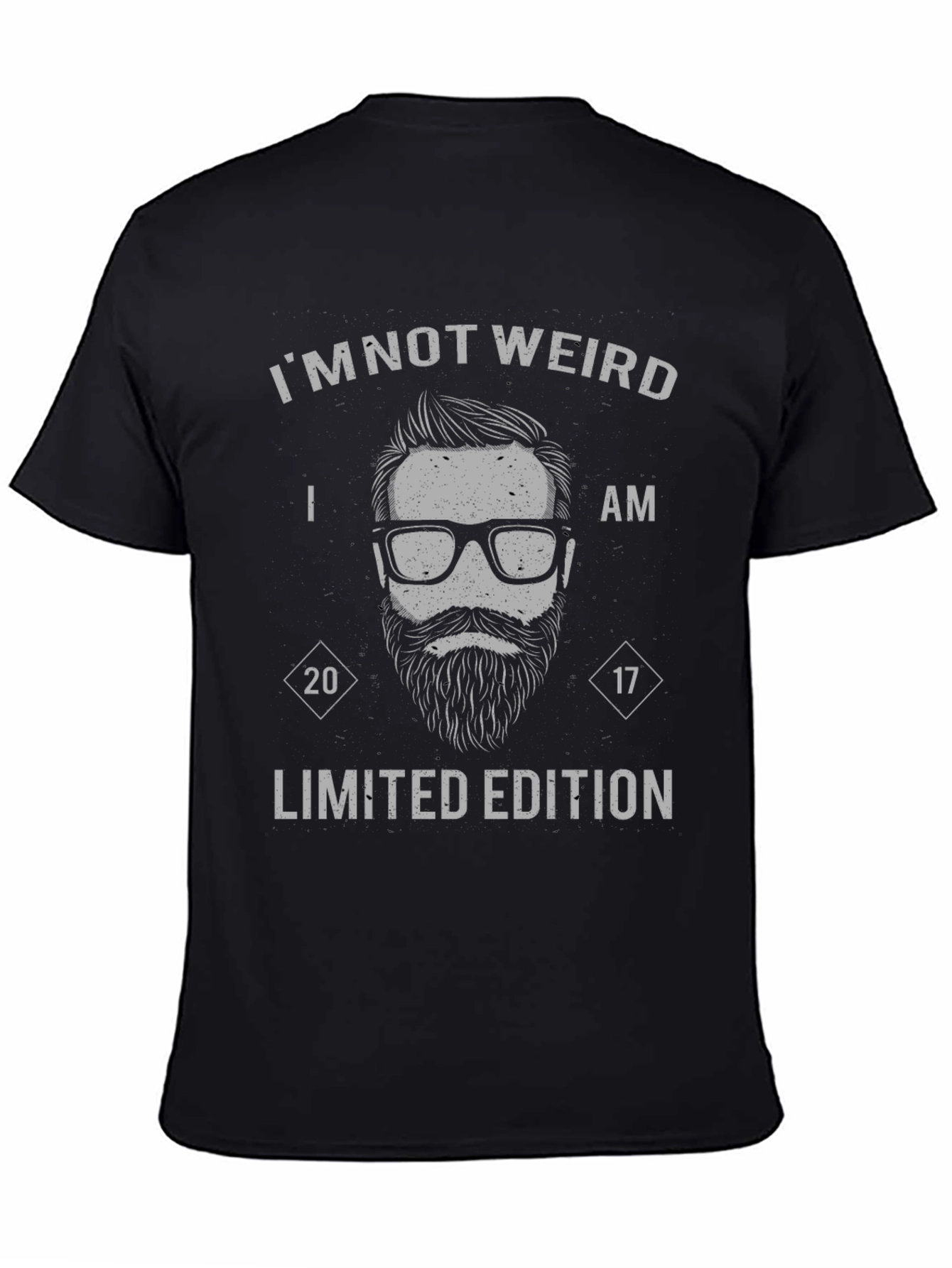 Black I'm Not Weird Limited Edition Graphic Tee view 4