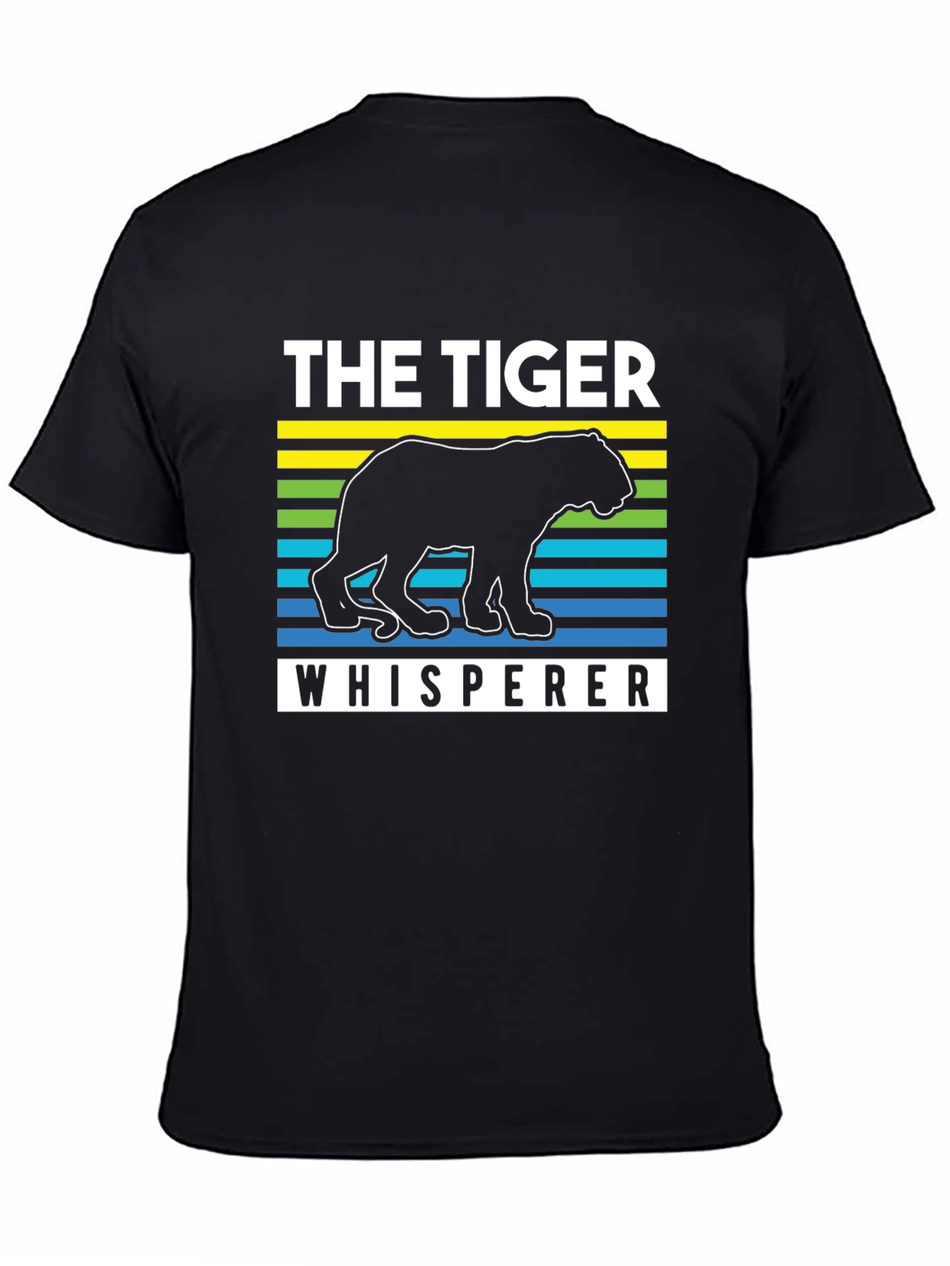 Black The Tiger Whisperer Graphic T-Shirt view 4