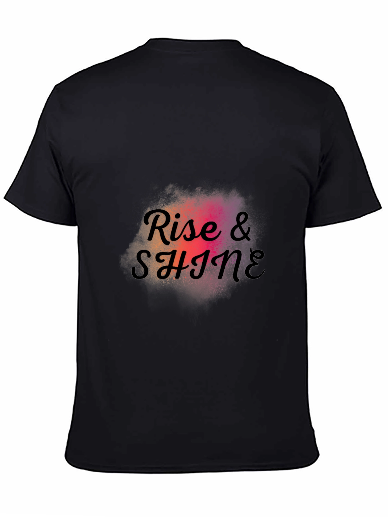 Black Rise & Shine Graphic Tee - Stylish Casual Wear view 4