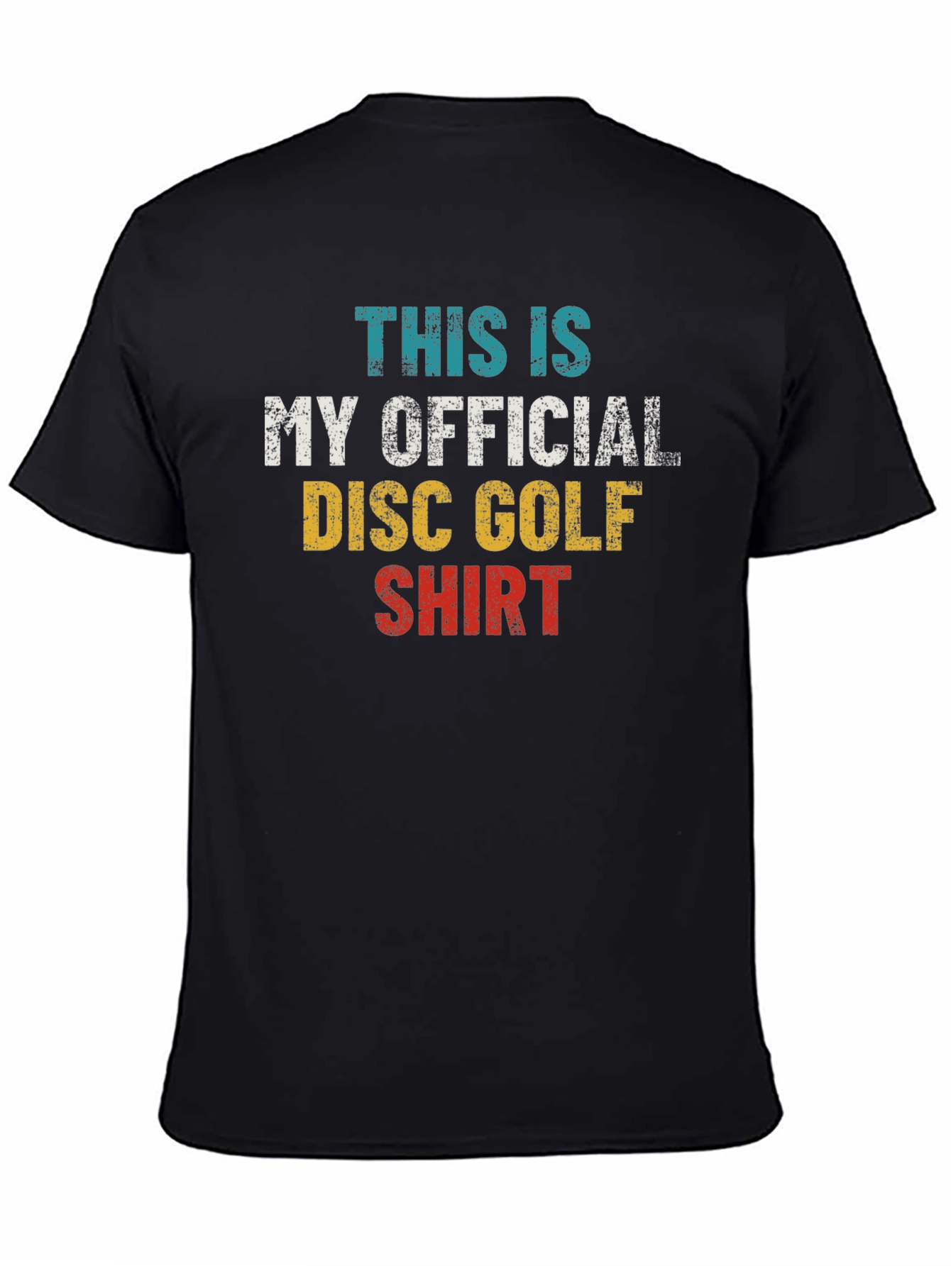 Black Official Disc Golf Shirt - Unique Tee view 4