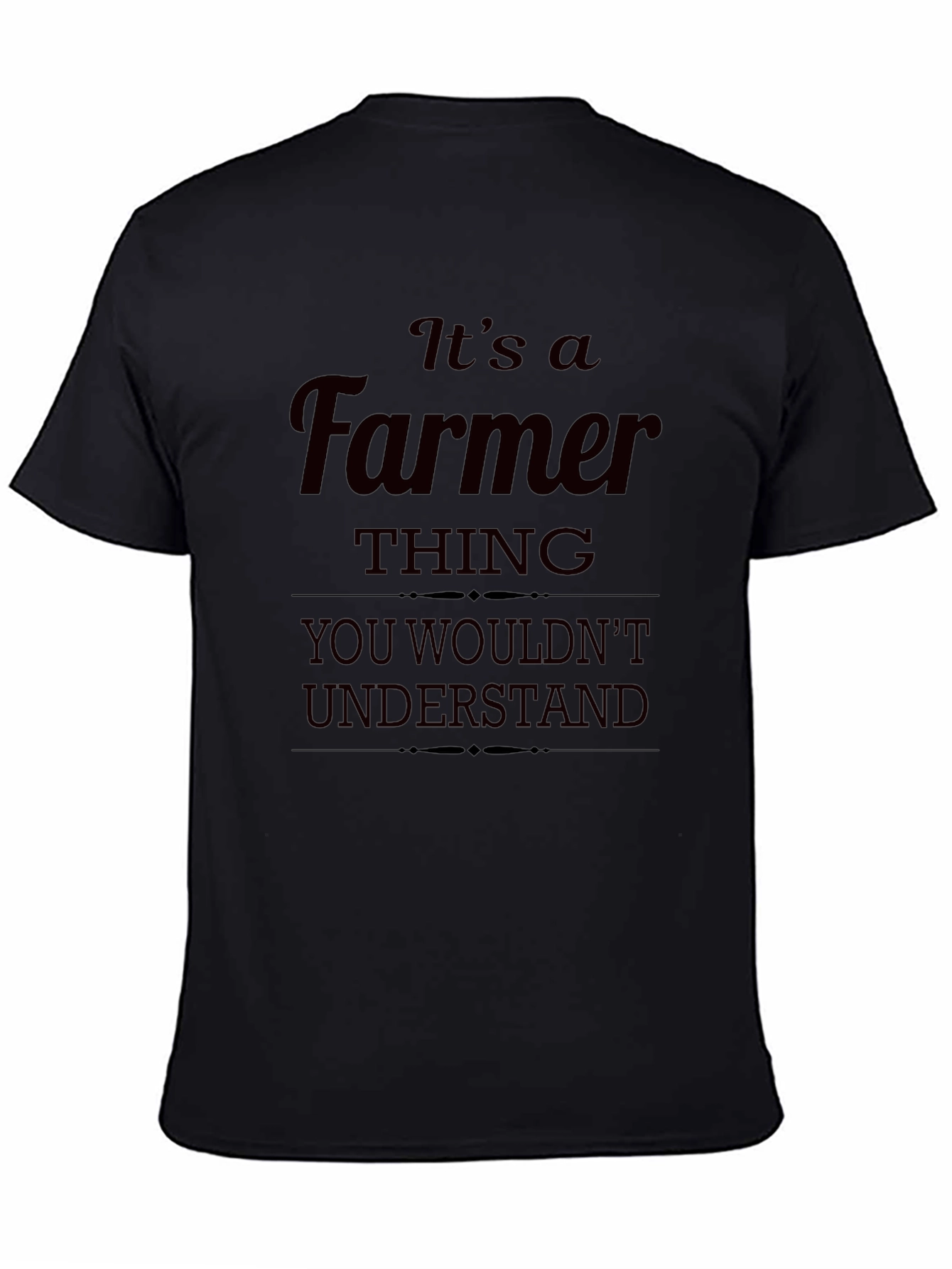 Black It's A Farmer Thing T-Shirt view 4