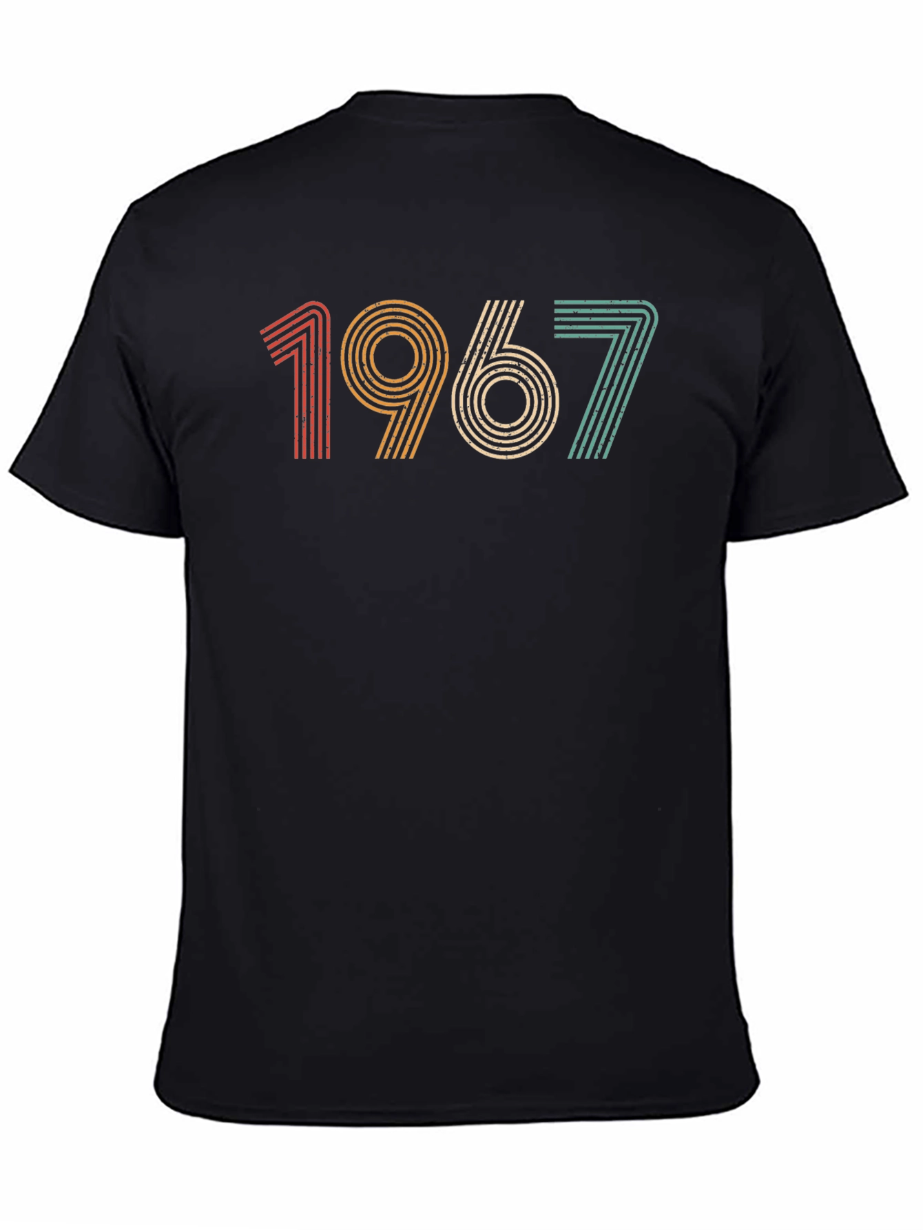 Black Retro 1967 Graphic T-Shirt - Vintage Style Birthday Tee view 4
