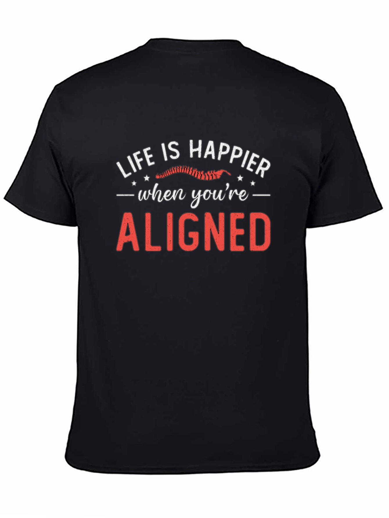 Black Life is Happier Aligned Graphic T-Shirt view 4