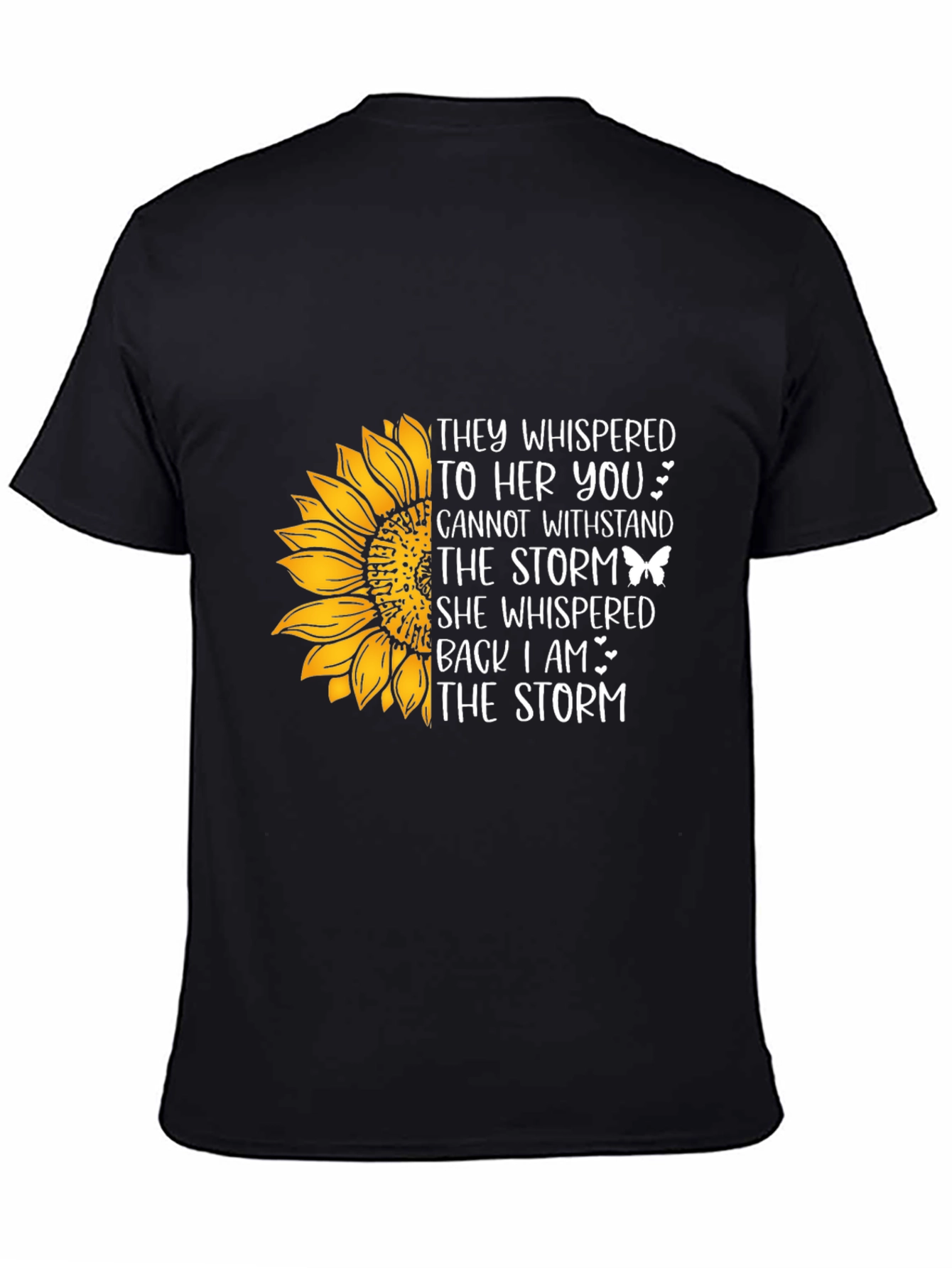 Black Sunflower 'I am the Storm' Graphic Tee - Black view 4