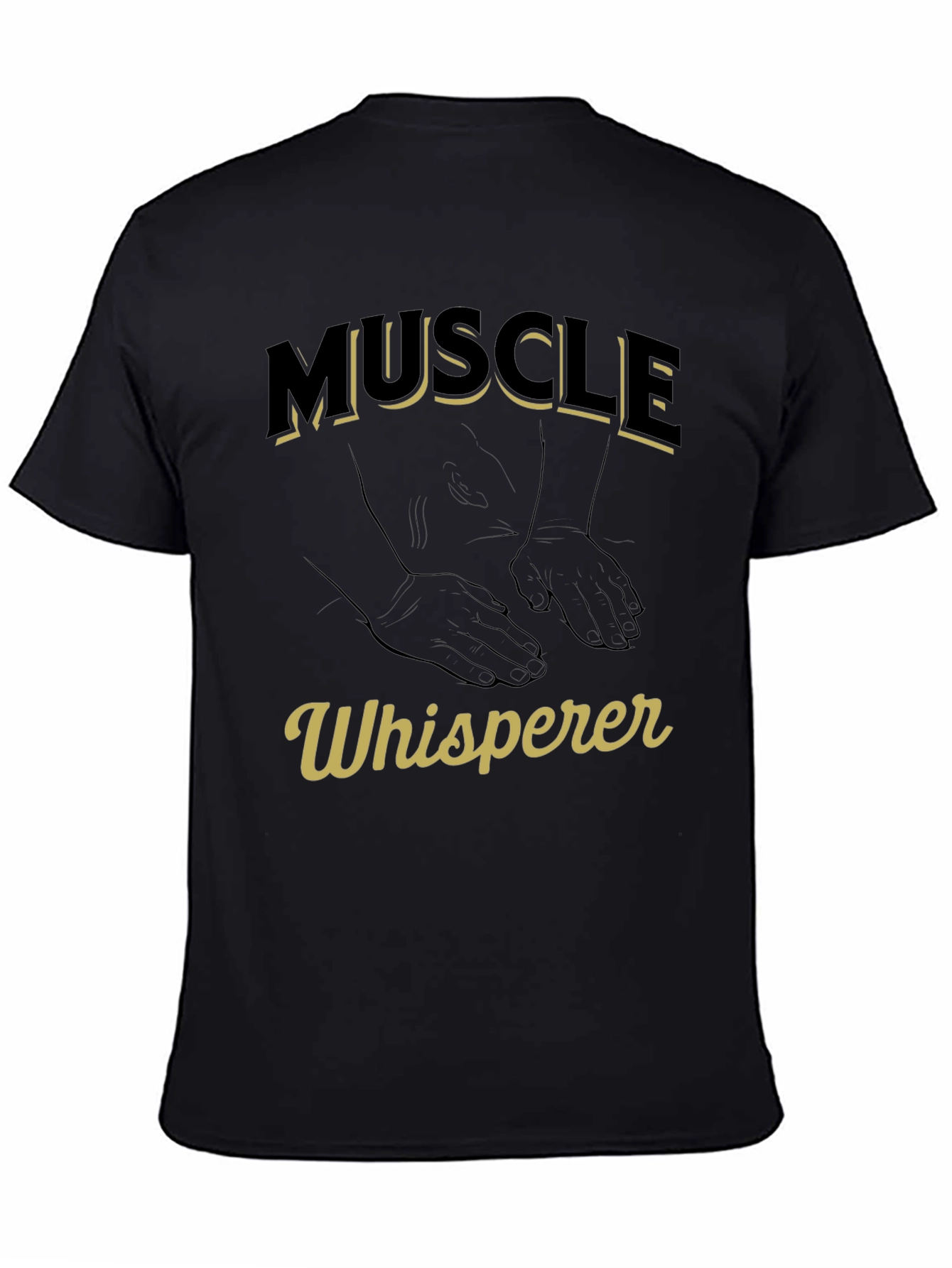 Muscle Whisperer Graphic T-Shirt - Black - 4
