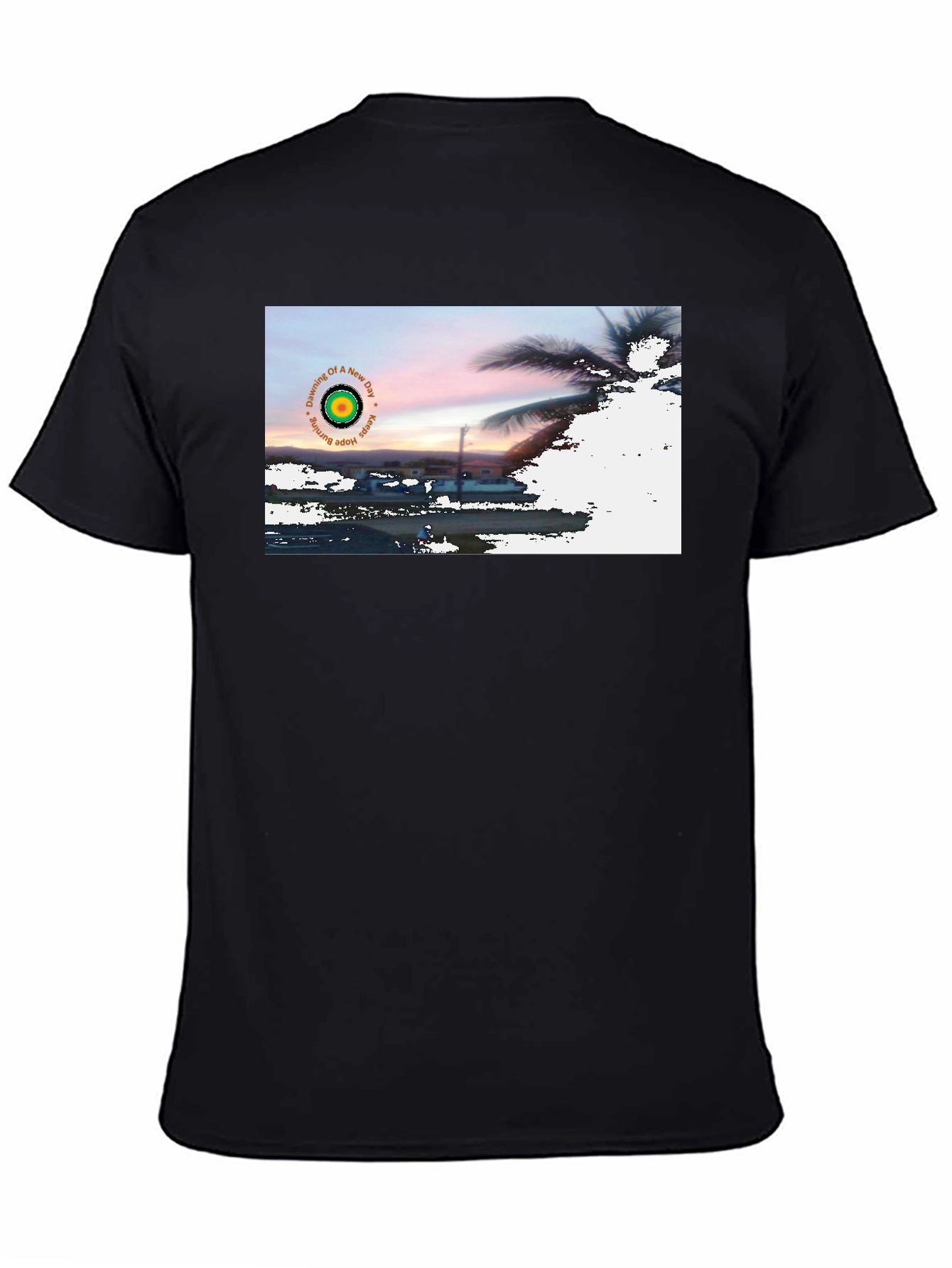 Black Sunrise Hope Burning T-Shirt view 4