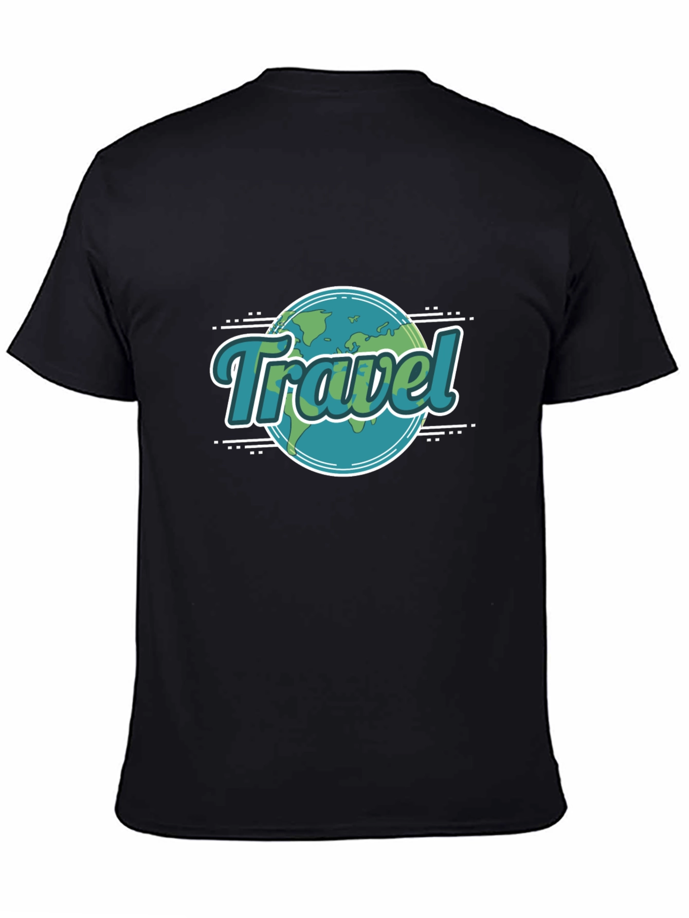 Black Travel the World T-Shirt view 4
