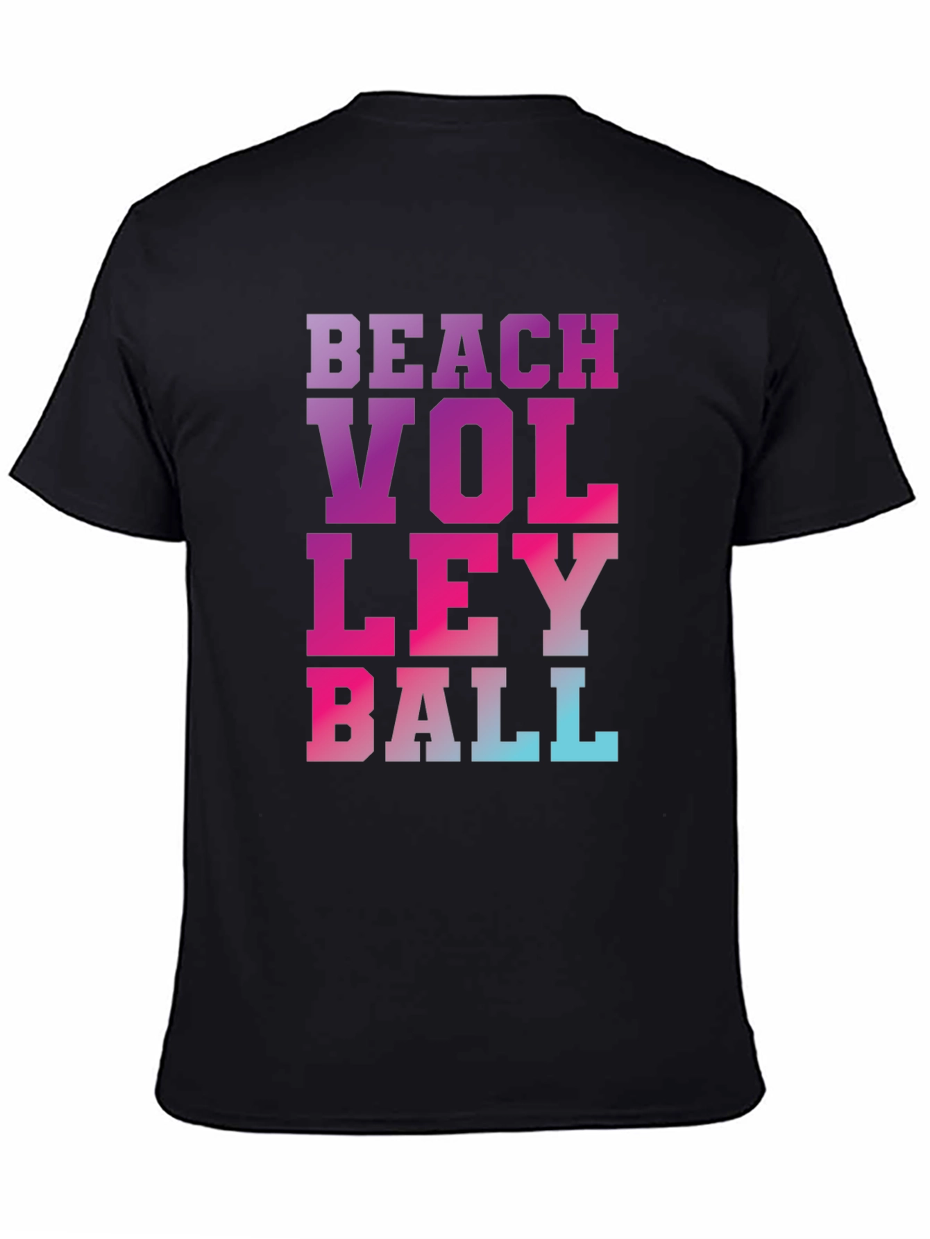 Black Beach Volleyball Graphic Tee view 4