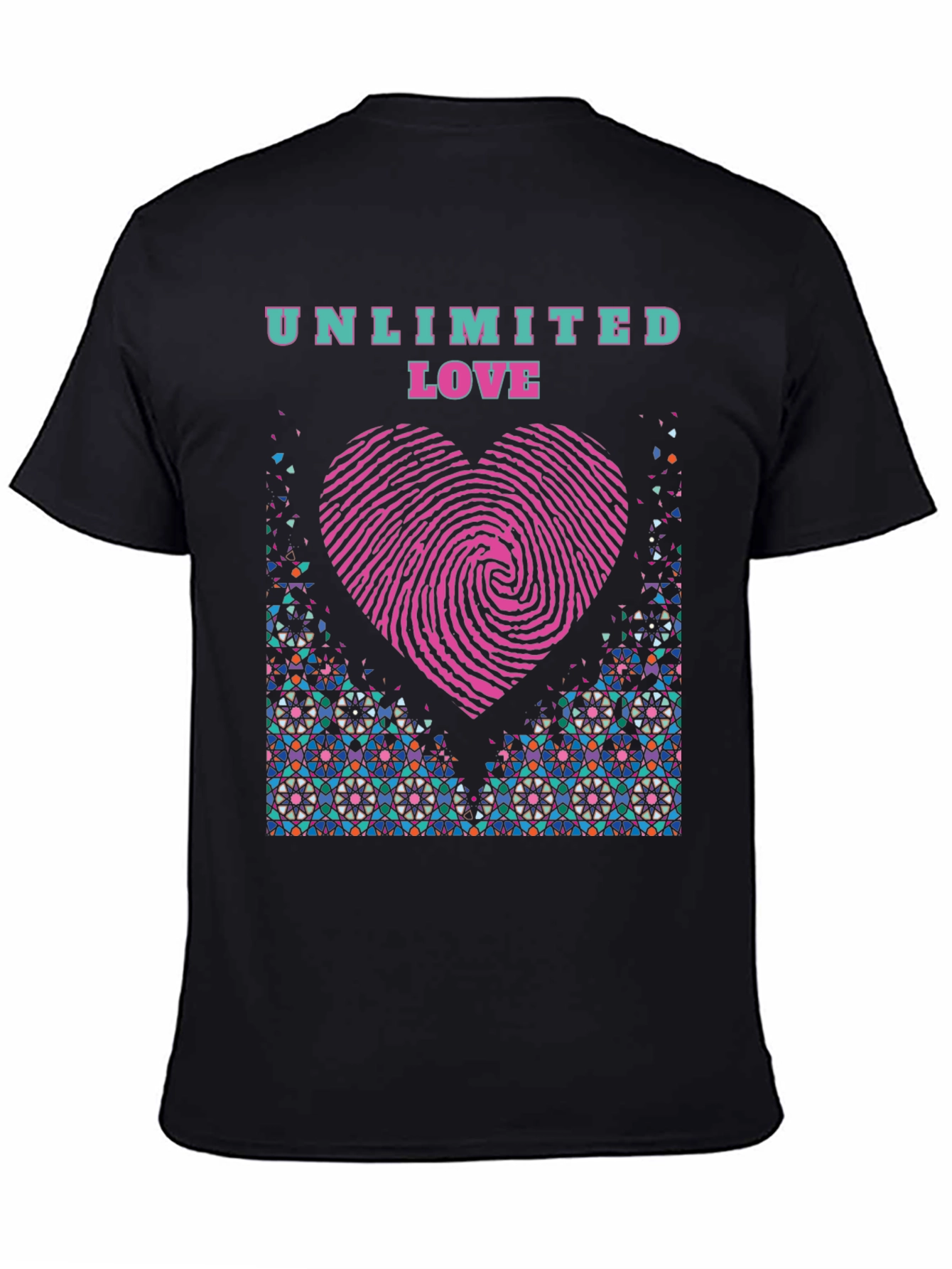 Black Unlimited Love Black T-Shirt view 4