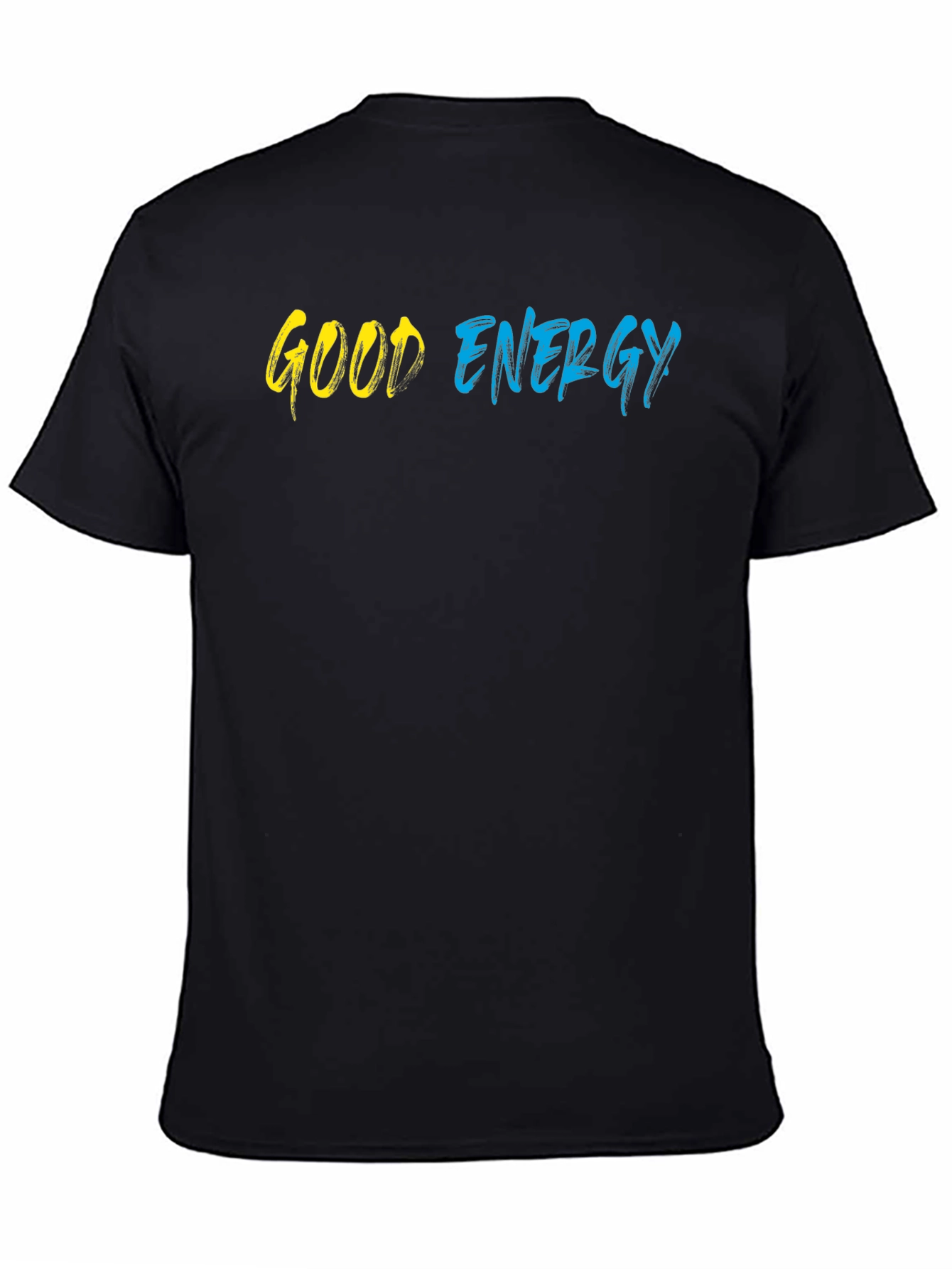 Black Good Energy Graphic Tee - Stylish Black T-Shirt view 4