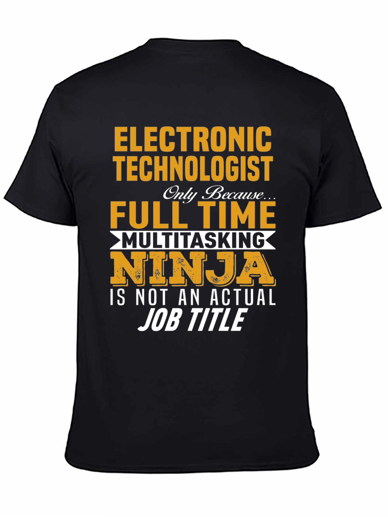 Black Electronic Technologist T-Shirt view 4
