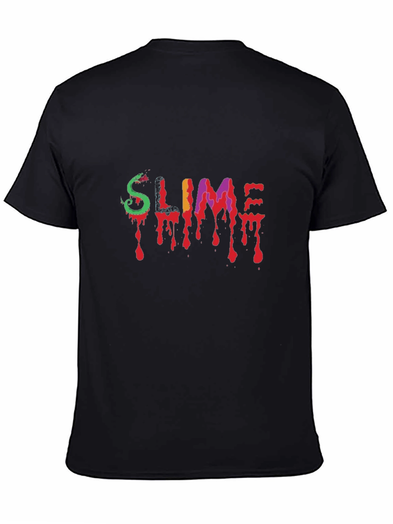 Black Slime Graphic Tee - Dripping Style view 4
