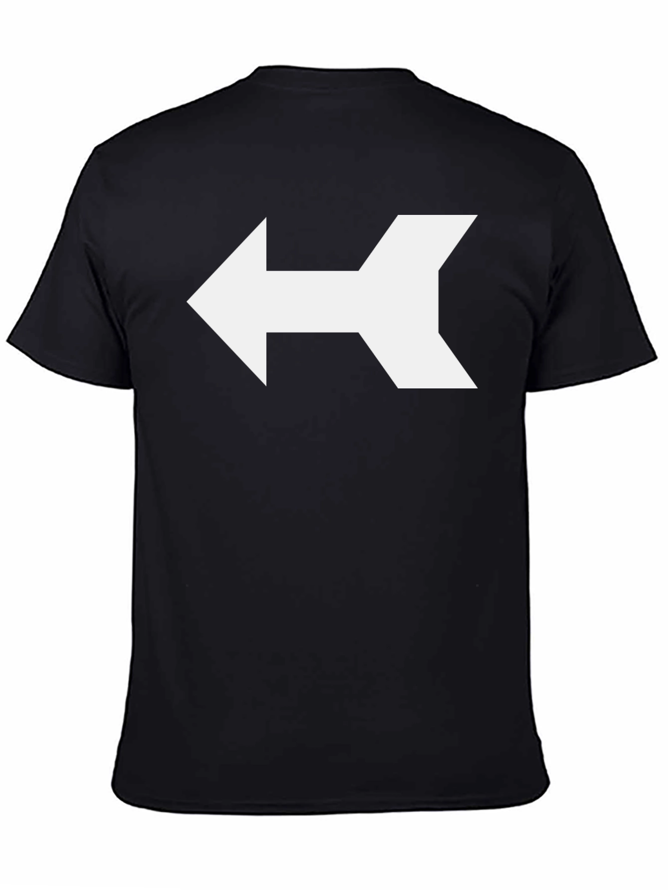 Black Arrow Graphic Tee - Modern Directional Design view 4
