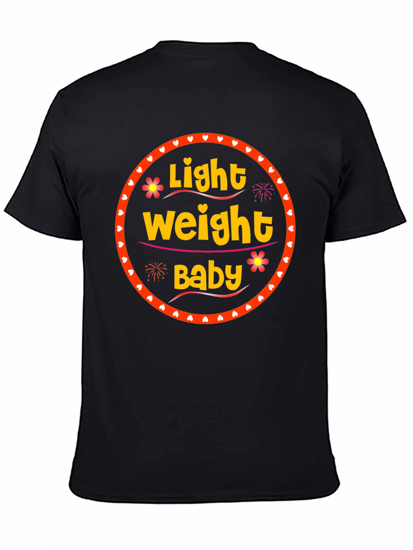 Black Light Weight Baby Graphic Tee view 4