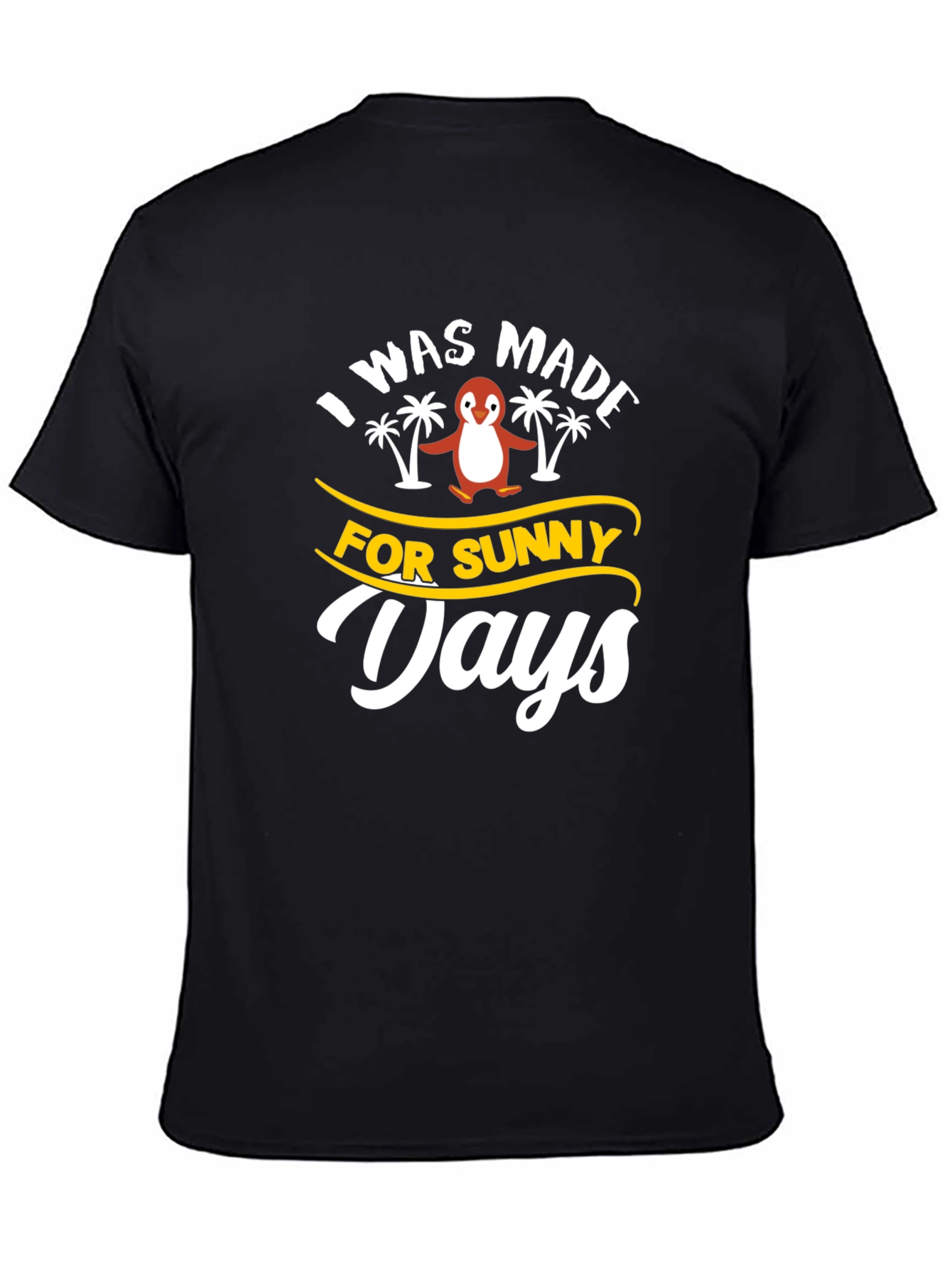 Black Sunny Days Penguin Graphic Tee view 4