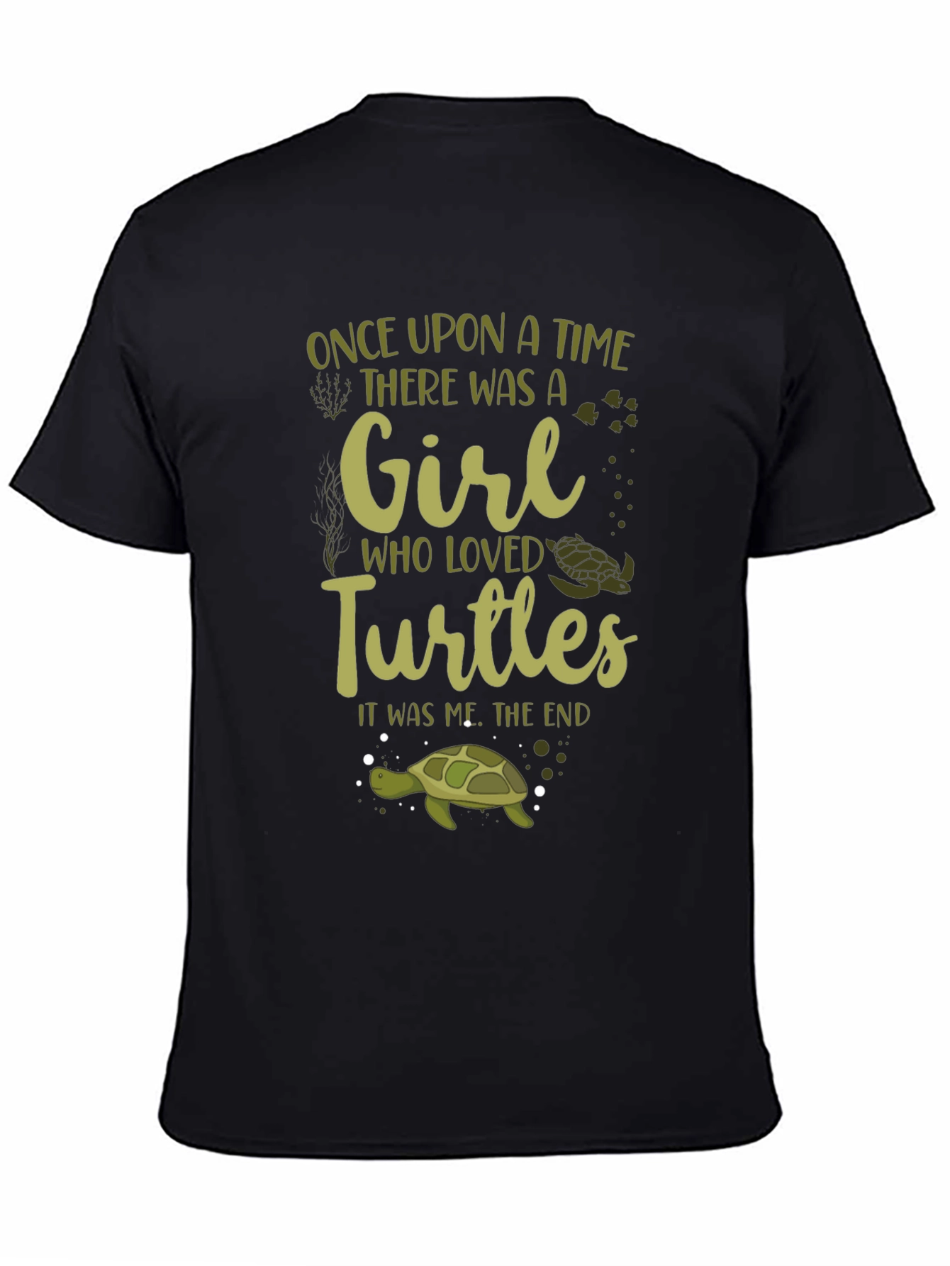 Black Girl Who Loved Turtles T-Shirt view 4