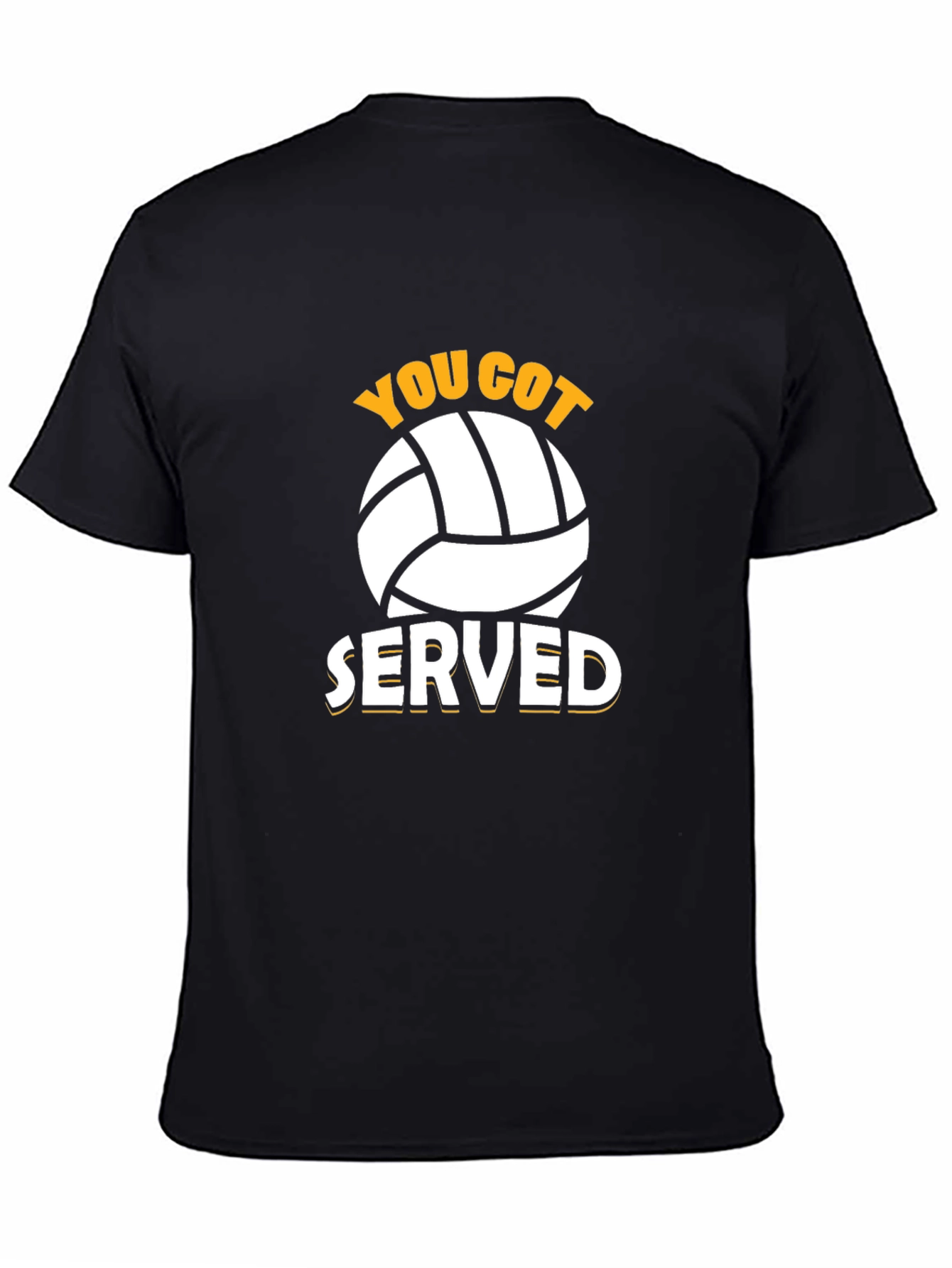 Black You Got Served Volleyball T-Shirt - Black view 4