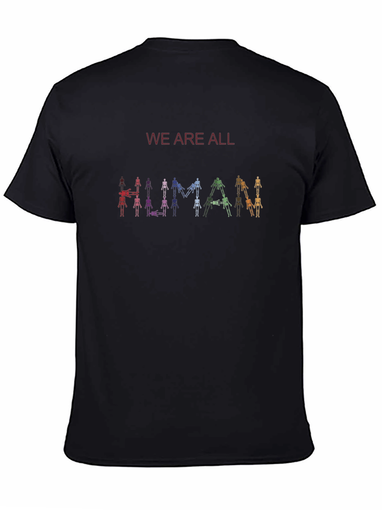 Black We Are All Human Graphic Tee view 4