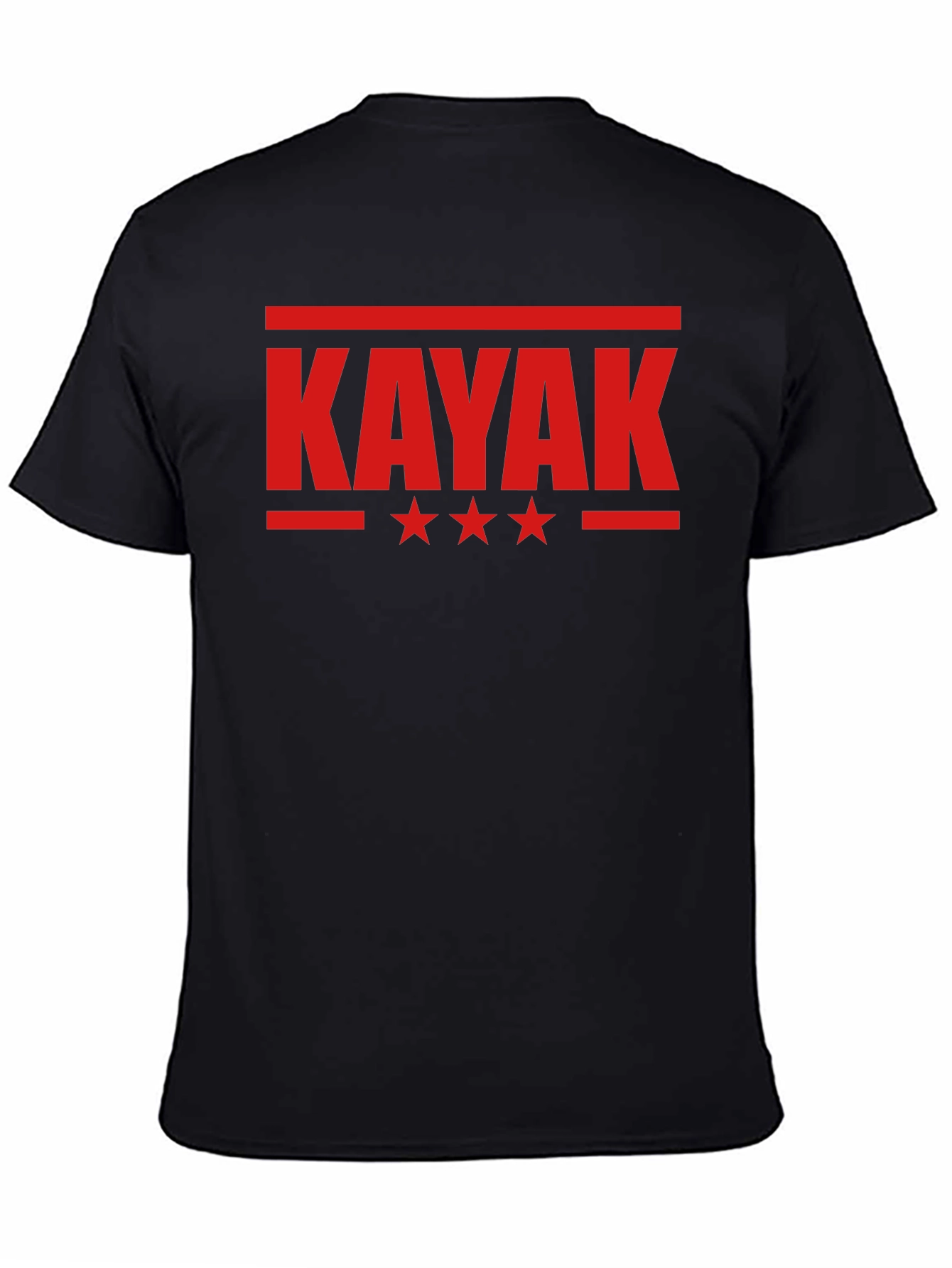 Black Kayak Graphic Tee - Black Cotton Blend view 4
