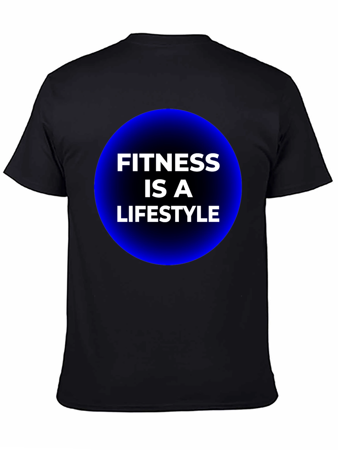 Black Fitness is a Lifestyle Black Graphic Tee view 4