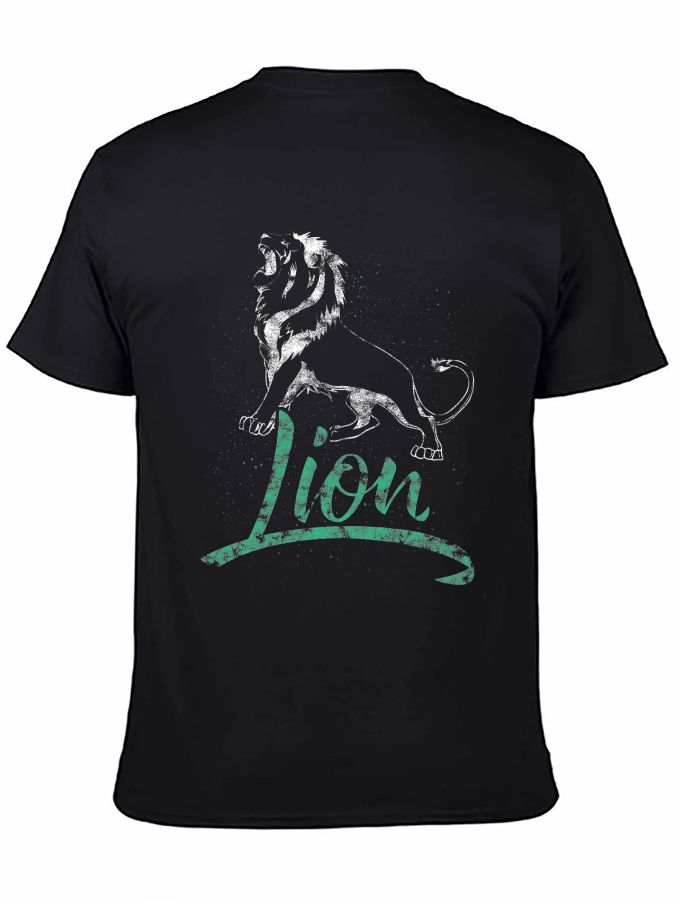Black Lion Graphic Tee - Men's Black T-Shirt view 4