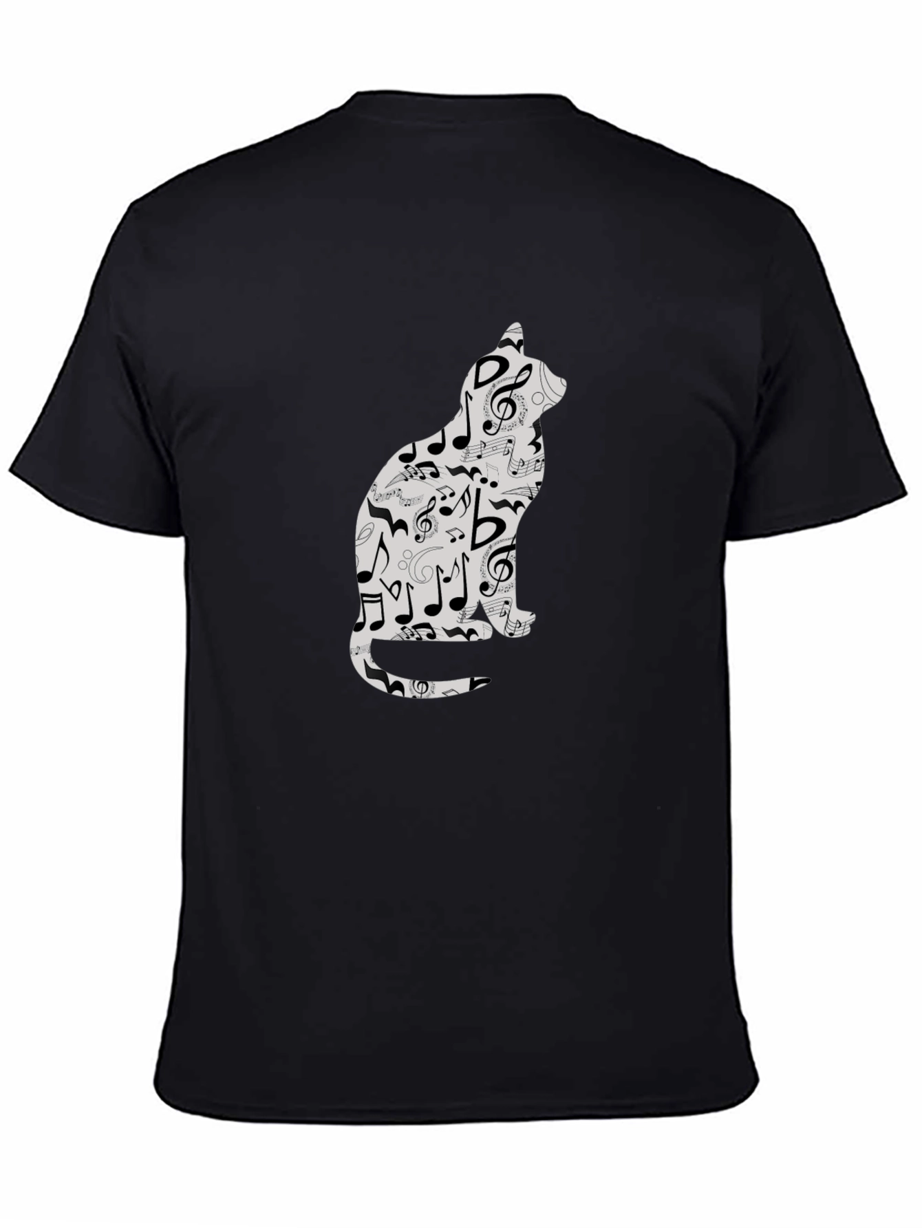 Black Music Cat T-Shirt - Stylish & Unique Design view 4