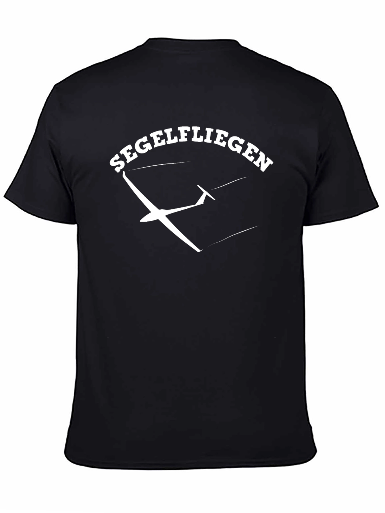 Black Segelfliegen Glider T-Shirt - Black Cotton Tee view 4