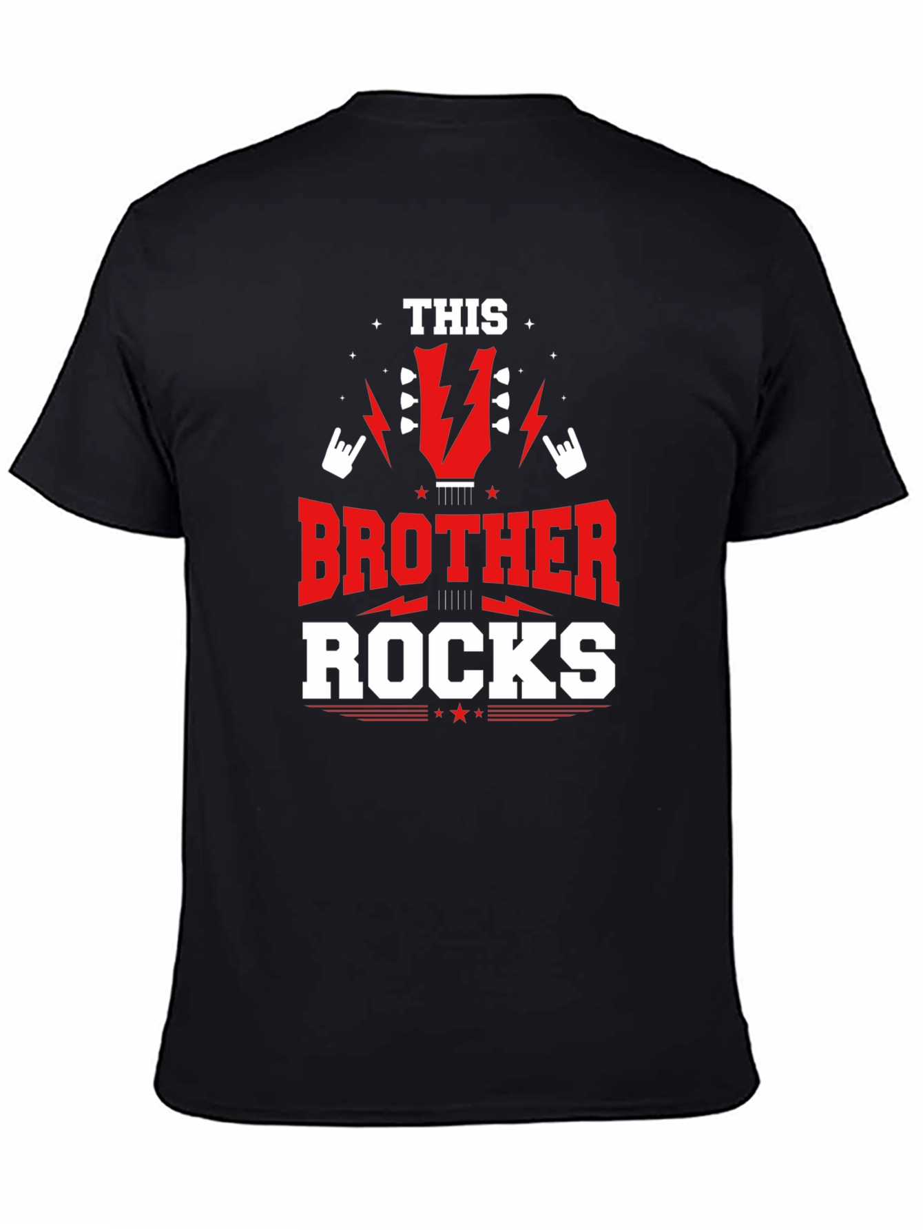 Black This Brother Rocks Graphic T-Shirt view 4