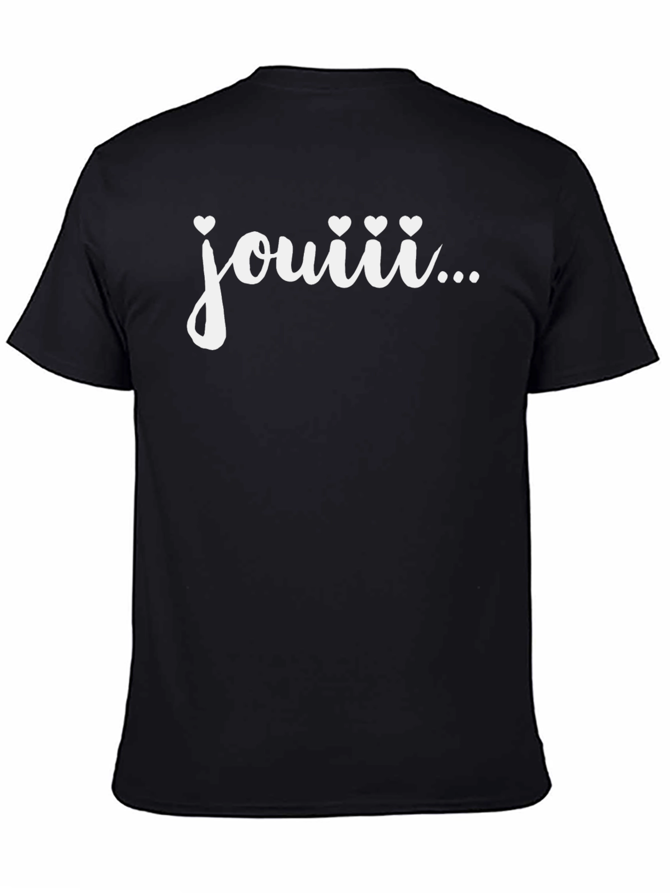 Black Jouiii T-Shirt - Express Your Joy! view 4