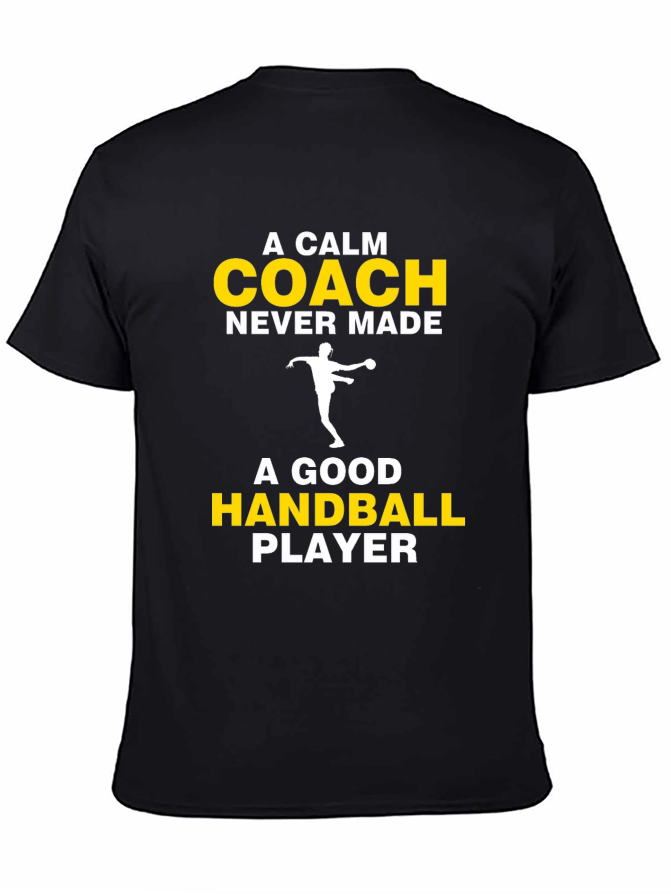 Black Handball Coach T-Shirt - Funny Player Gift view 4