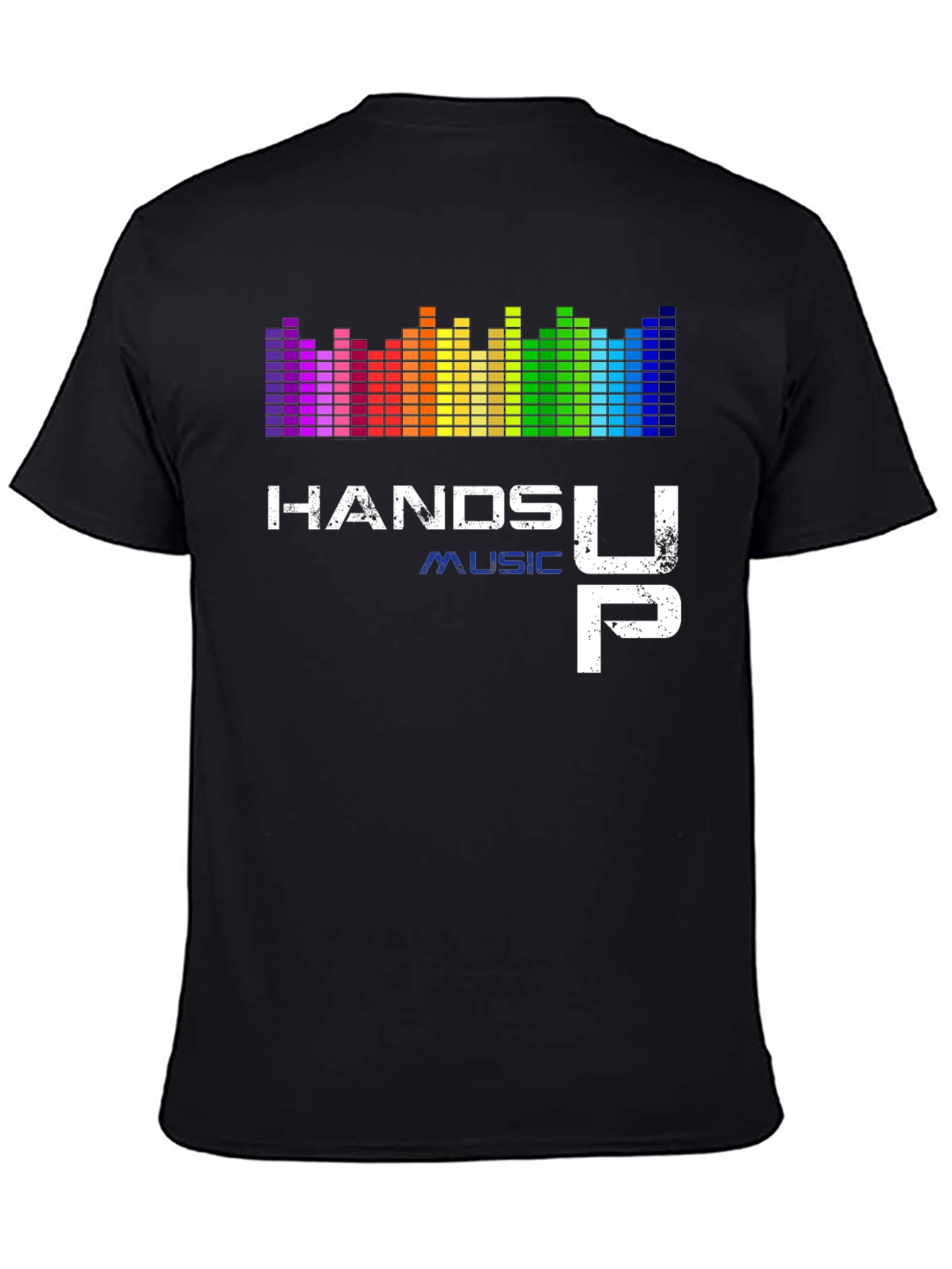 Black Hands Up Music Graphic Tee view 4