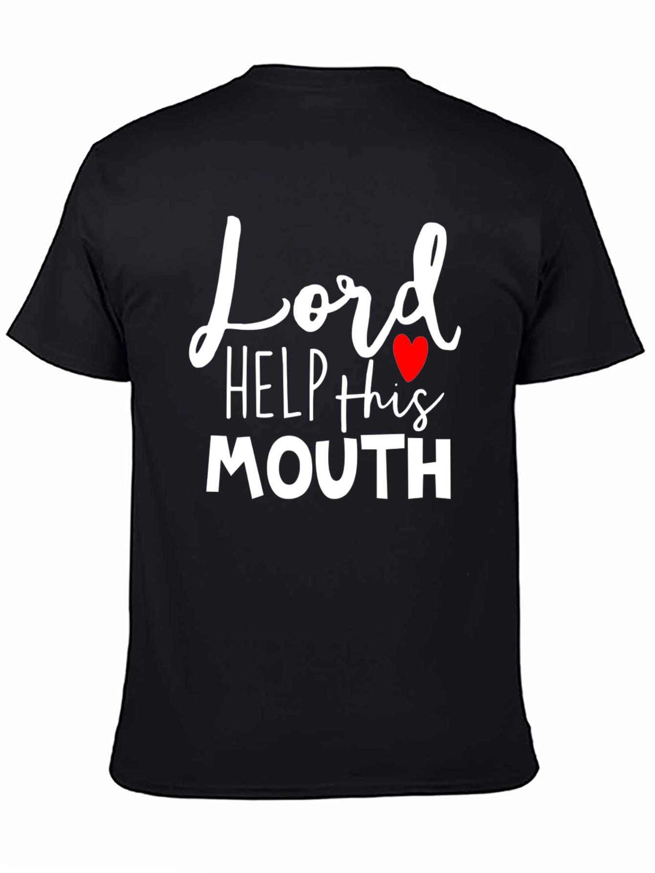 Black Lord Help This Mouth Graphic Tee view 4