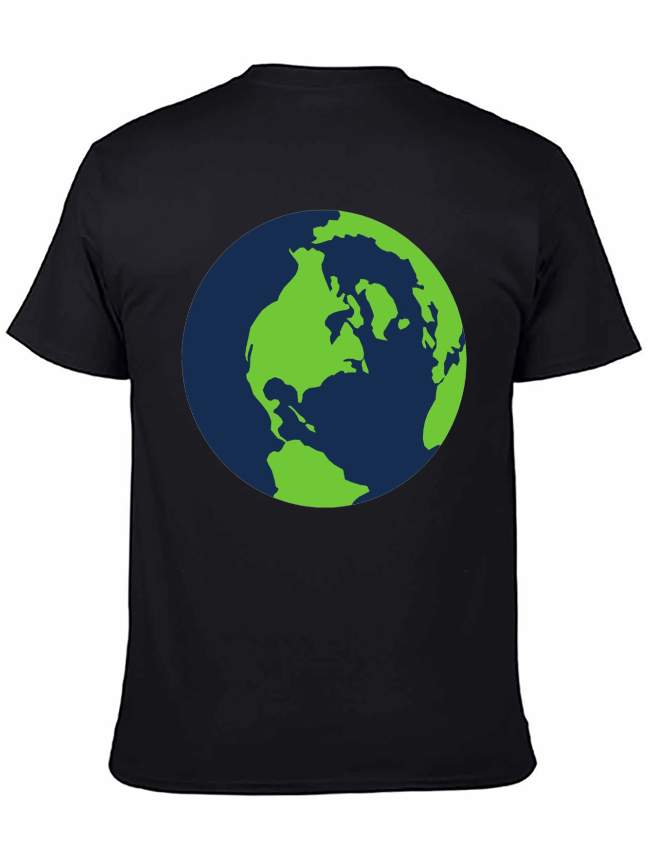 Black Earth Graphic T-Shirt - Black Cotton Tee view 4