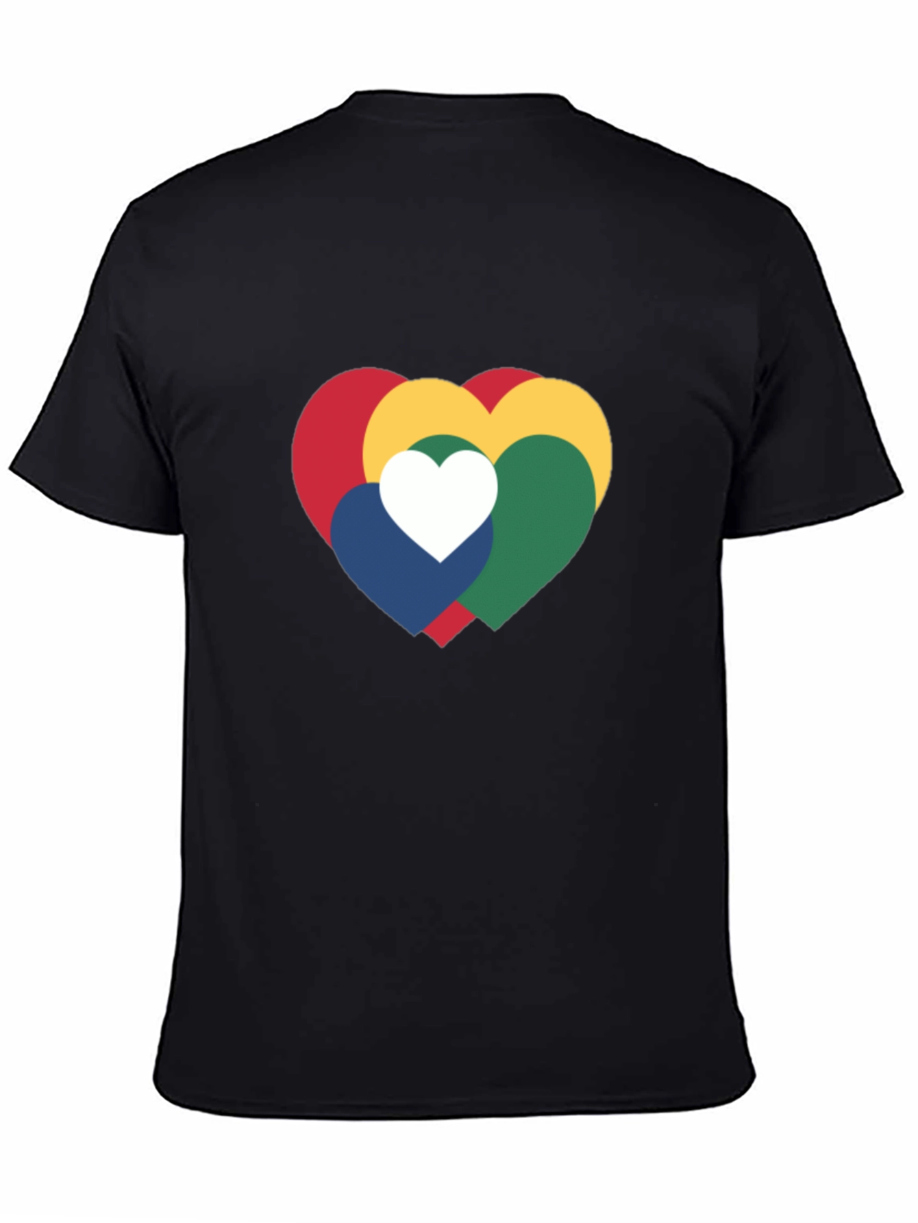 Black Heart Graphic Black T-Shirt view 4