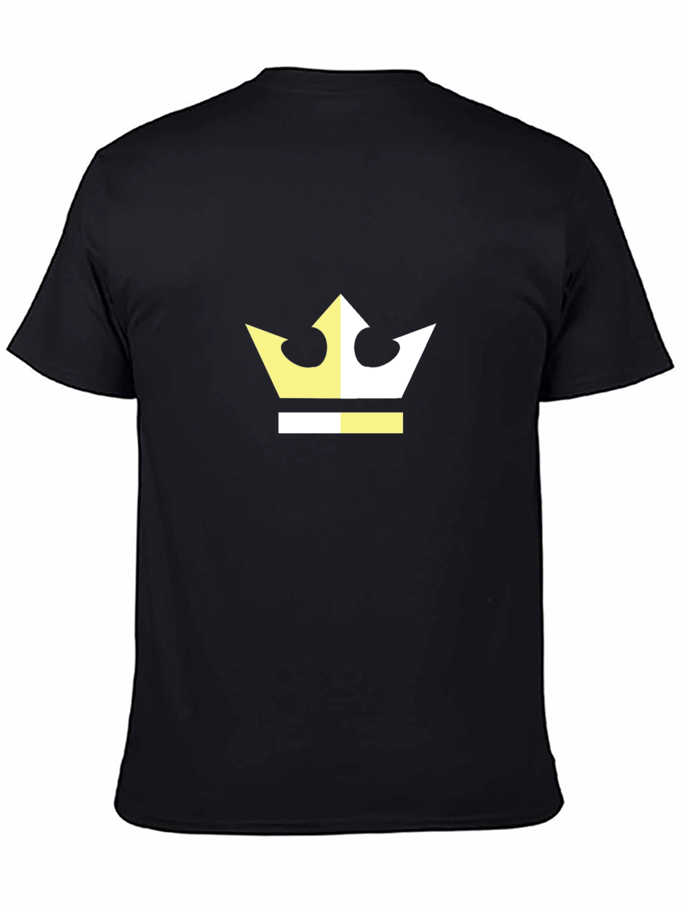 Black Crown Graphic Tee - Modern Black T-Shirt view 4
