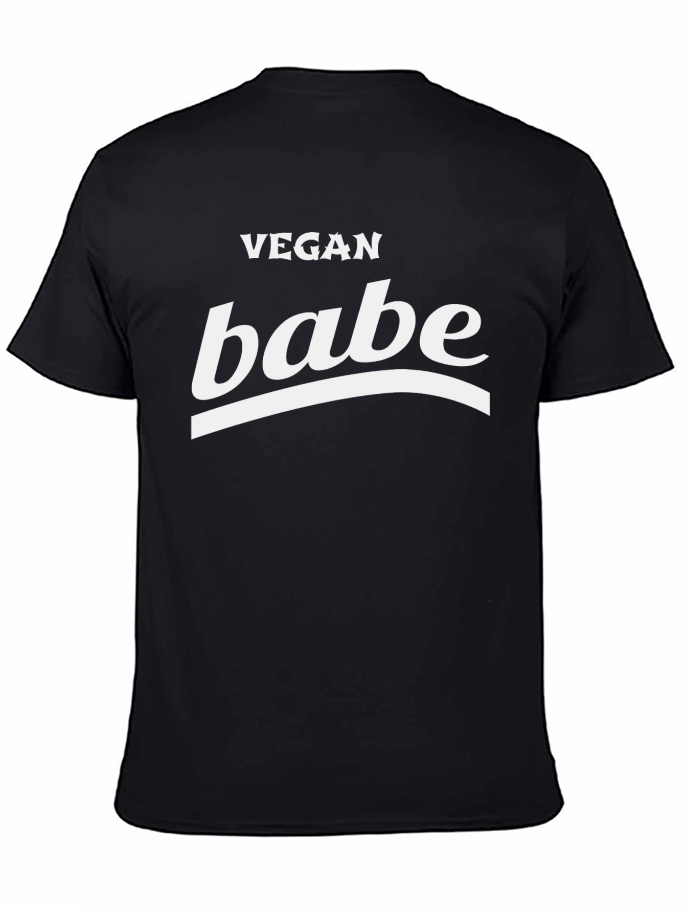 Black Vegan Babe T-Shirt - Stylish & Comfortable view 4