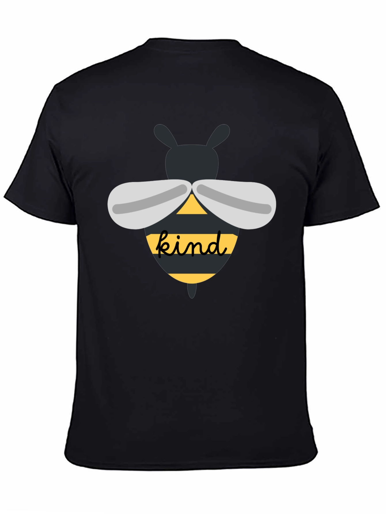 Black Bee Kind T-Shirt: Cute Inspirational Graphic Tee view 4