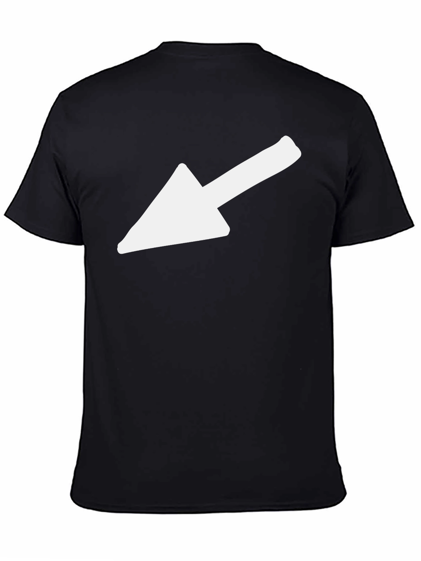 Black Arrow Graphic Tee - Casual Black T-Shirt view 4