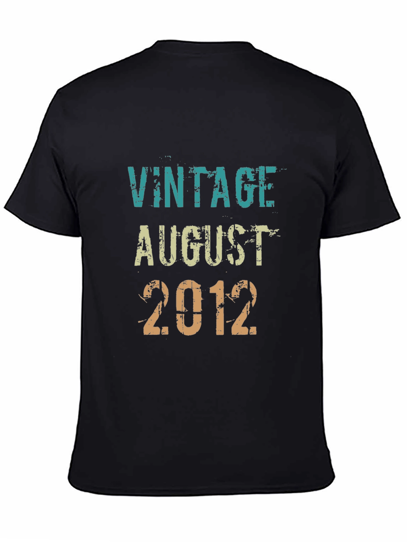 Vintage August 2012 T-Shirt - Birthday Gift - 4