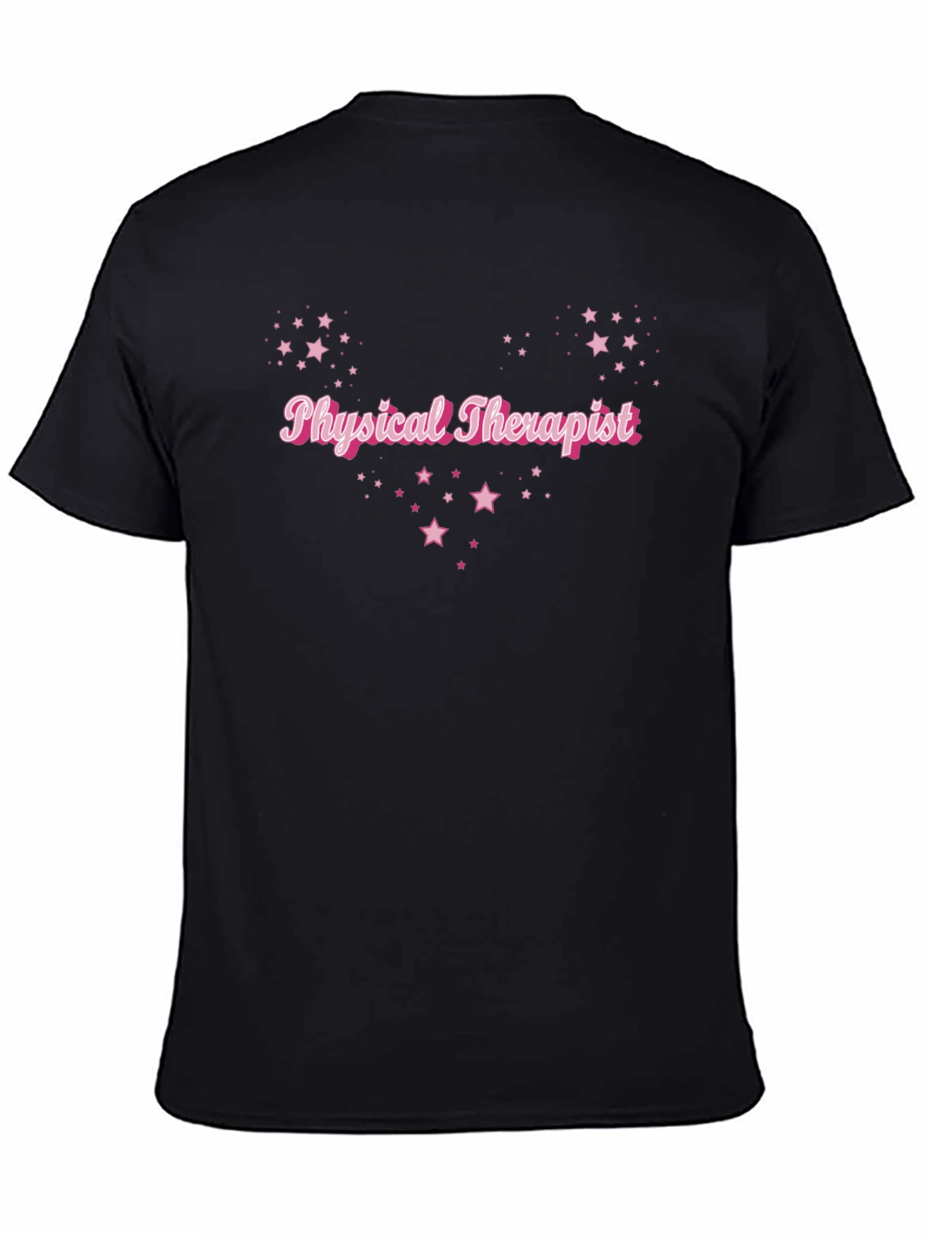 Black Physical Therapist Star T-Shirt view 4