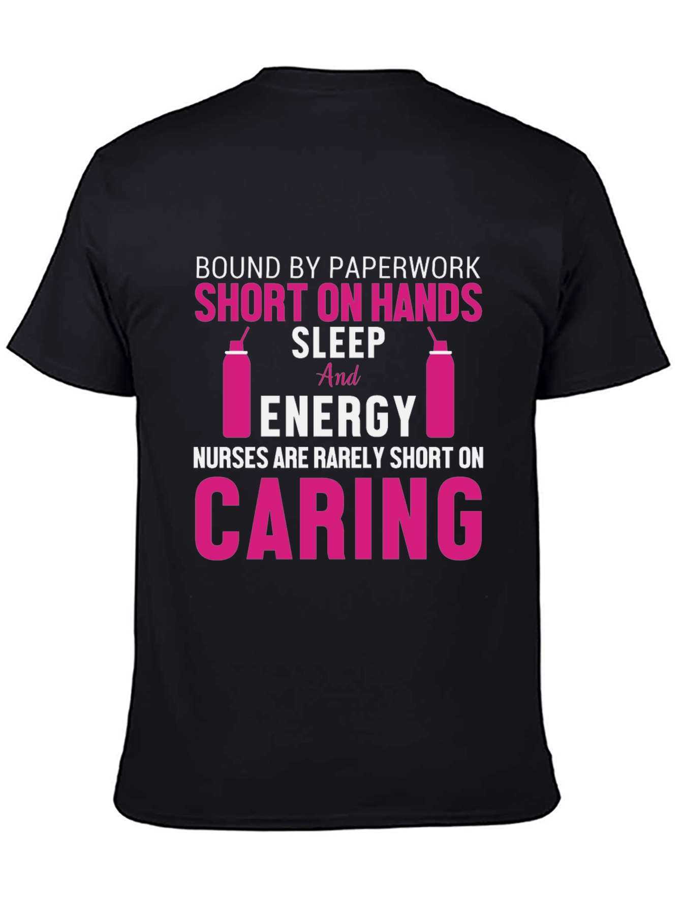 Black Nurse Life T-Shirt: Caring, Energy, and More! view 4