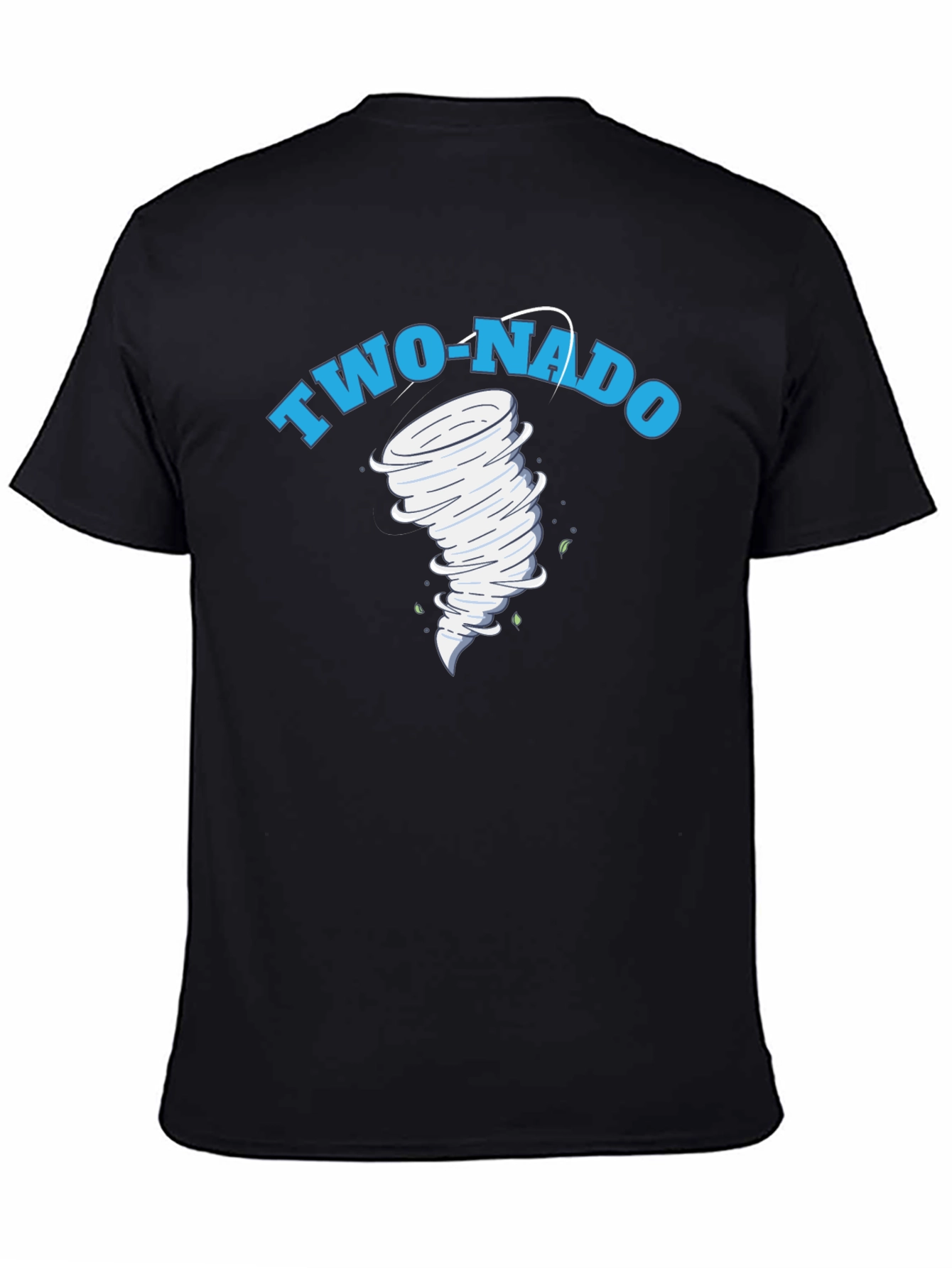 Black Two-Nado Graphic Print Black T-Shirt view 4