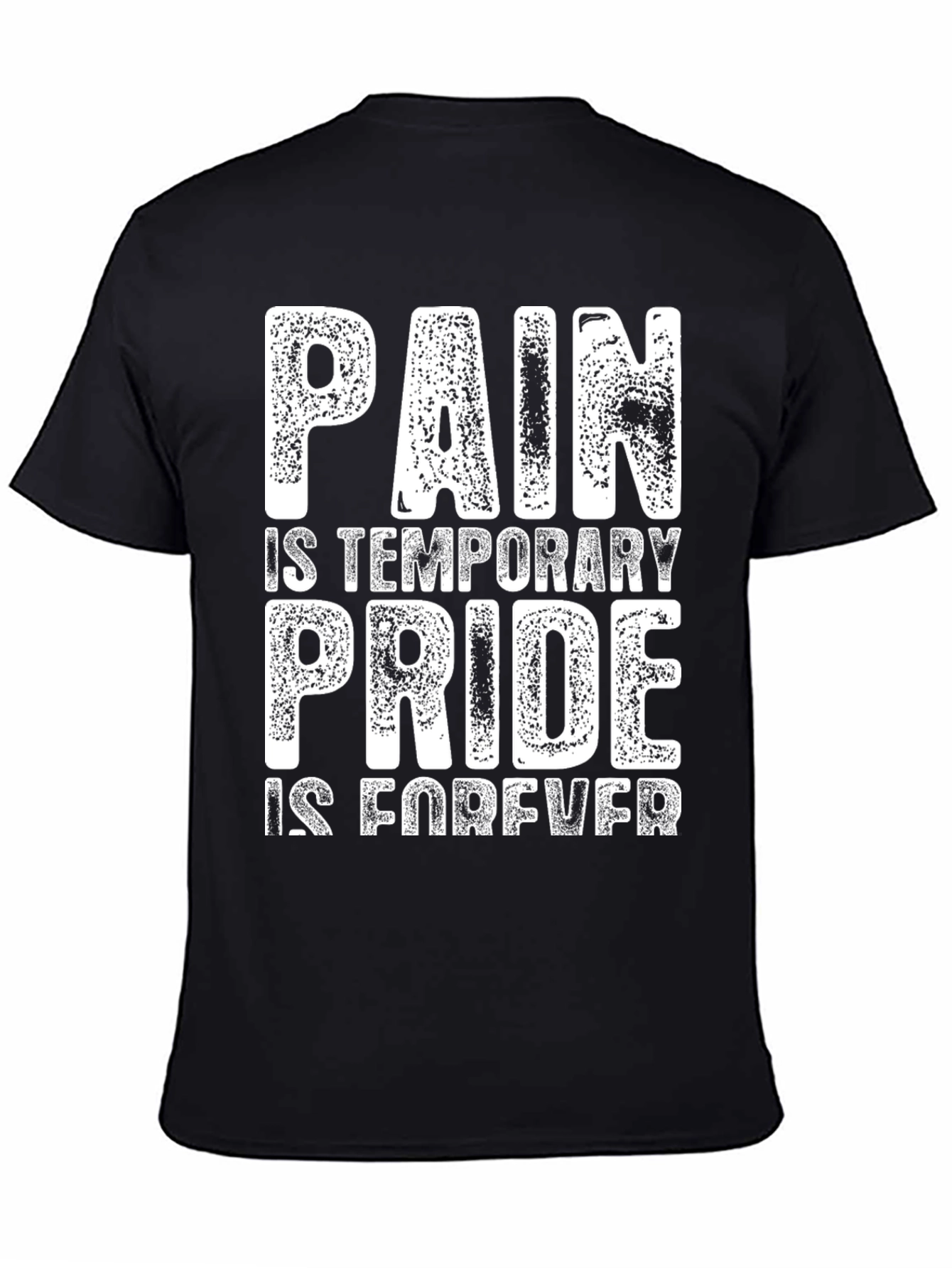 Black Pain is Temporary Pride is Forever T-Shirt view 4