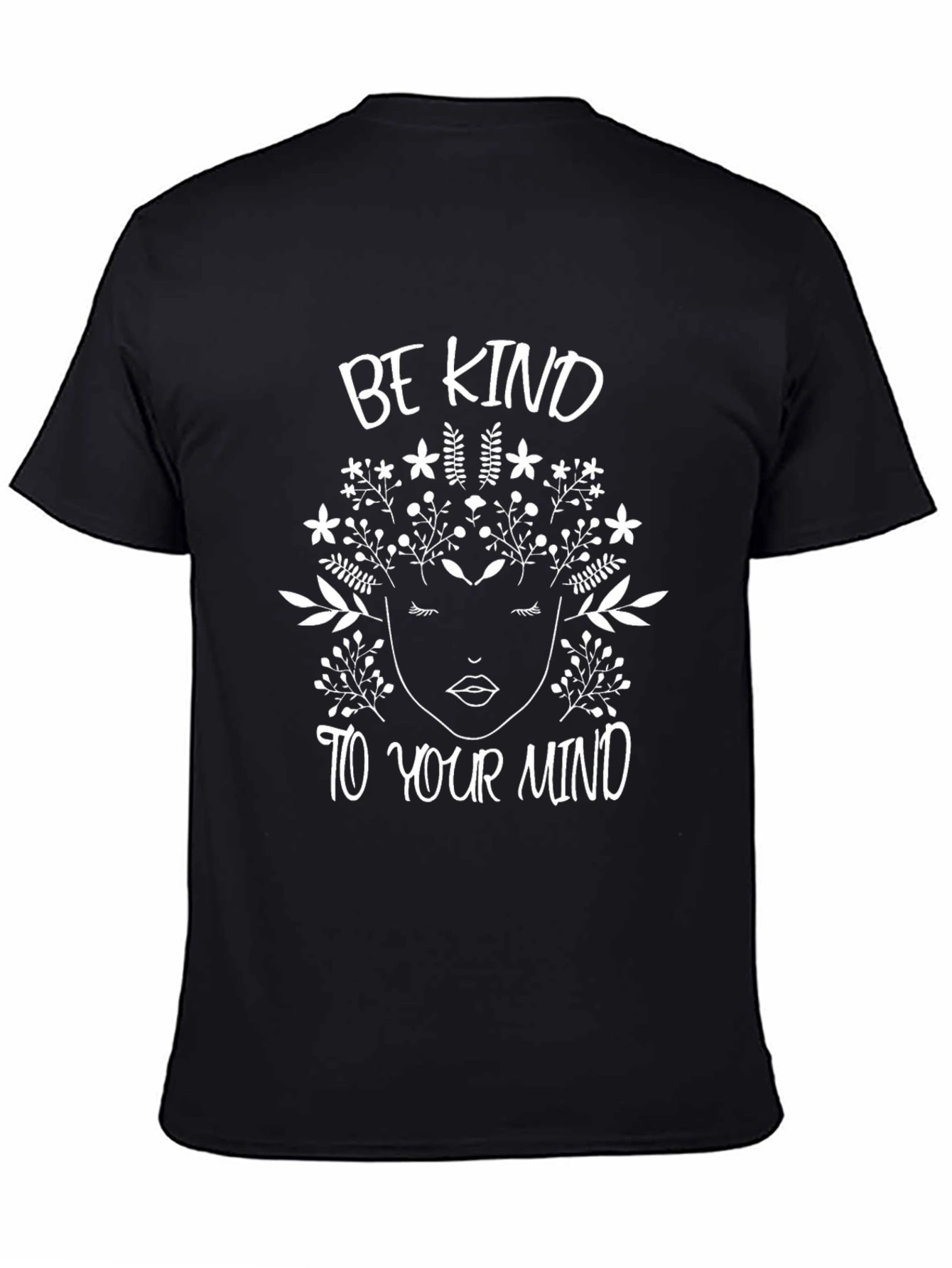 Black Be Kind to Your Mind Graphic Tee view 4