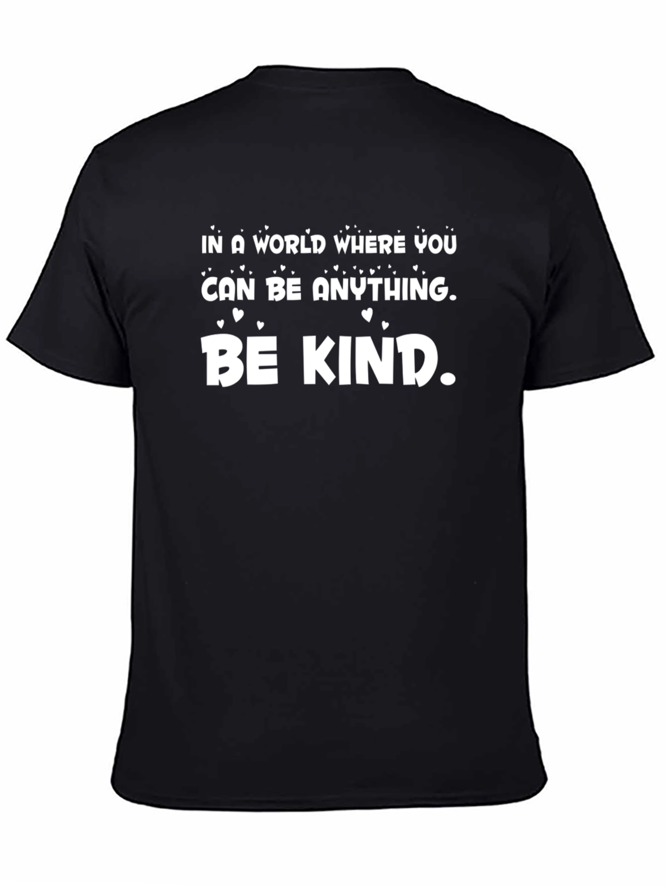 Black Be Kind Graphic Tee - Motivational T-Shirt view 4