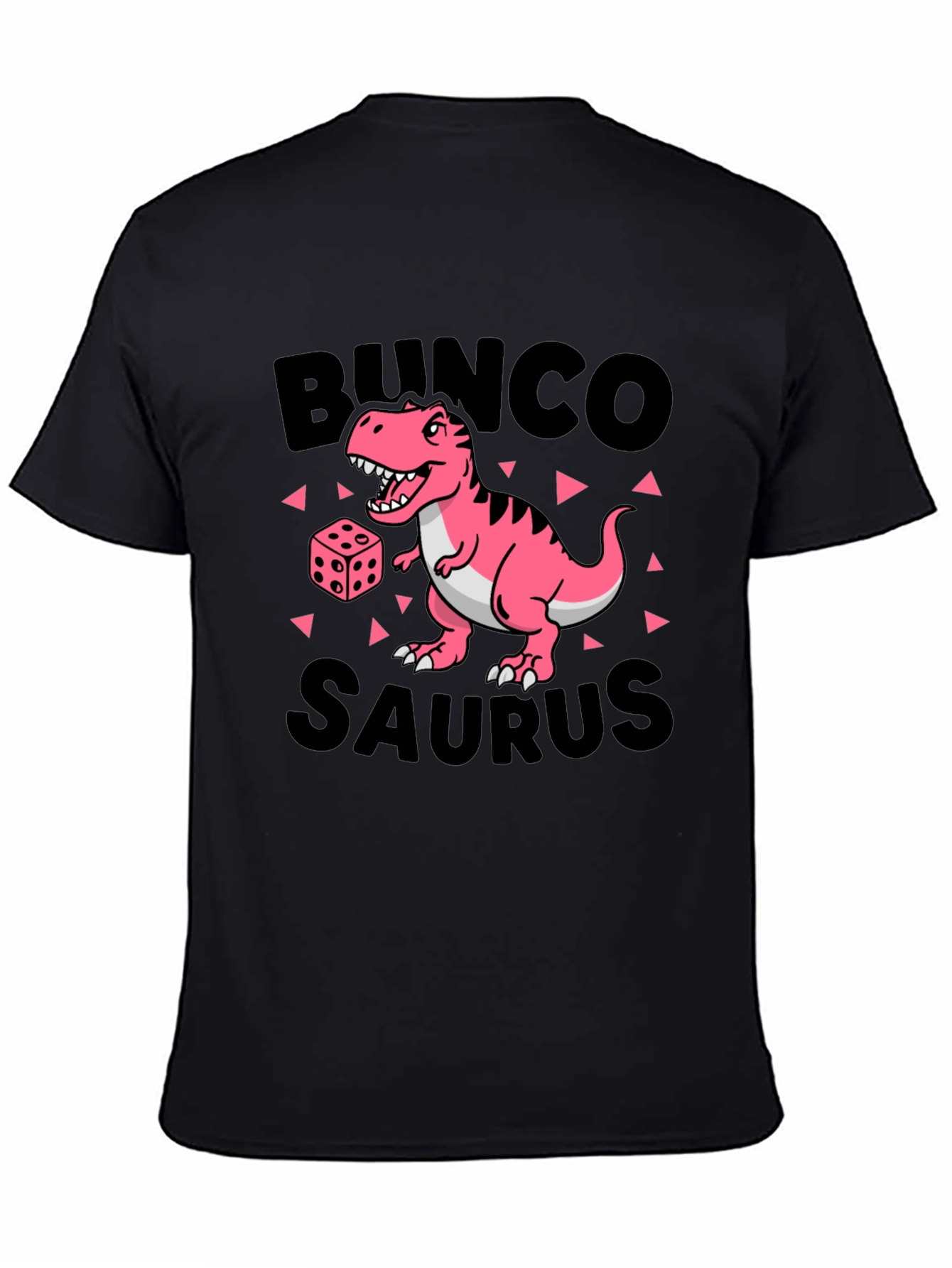 Black Bunco-Saurus Black T-Shirt view 4