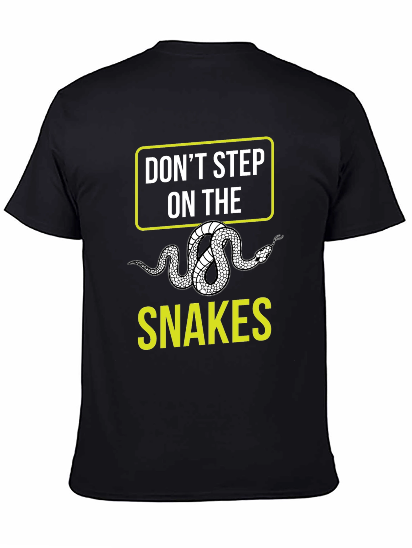 Black Don't Step on the Snakes Graphic T-Shirt view 4
